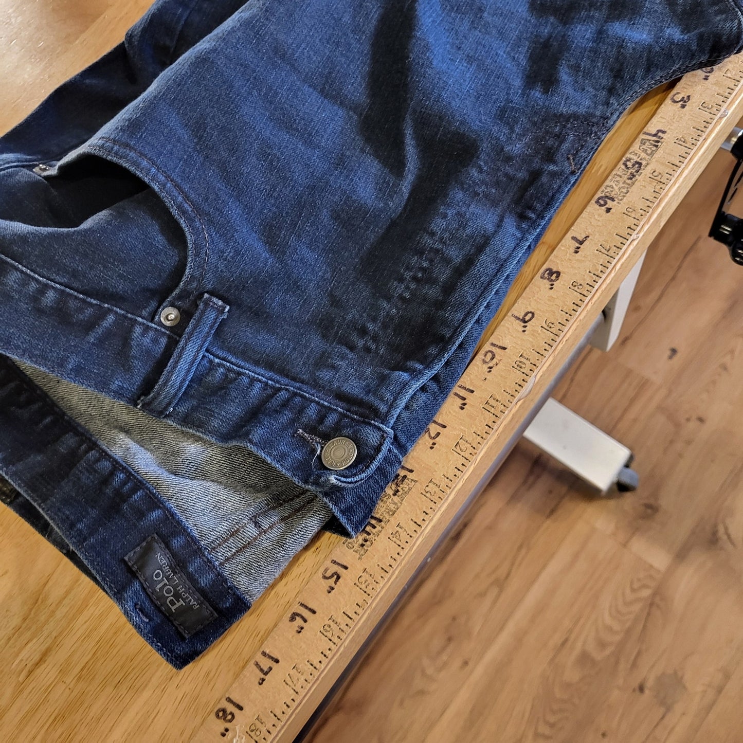Polo Ralph Lauren The Varick Slim Straight 42X30 Medium Dark Wash Jeans