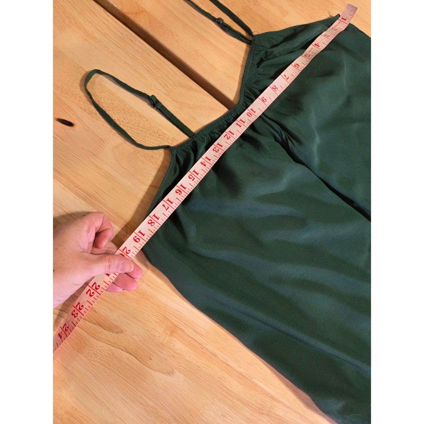 Urban Outfitters Forest Green Adjustable Spaghetti Strap Pants Jumpsuit Large