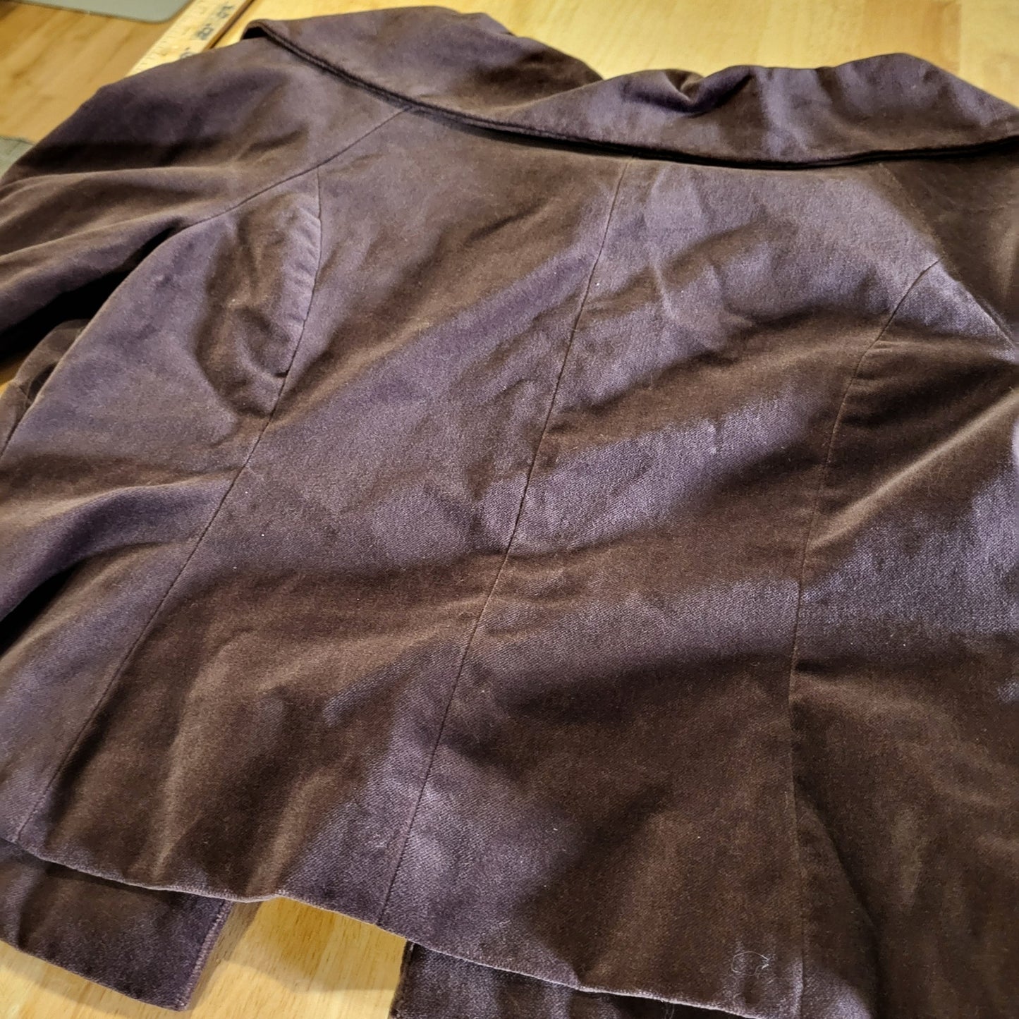 NWT Cambridge Dry Goods Opera Coat Covered buttons Collar Cuff 4 Lined Darts
