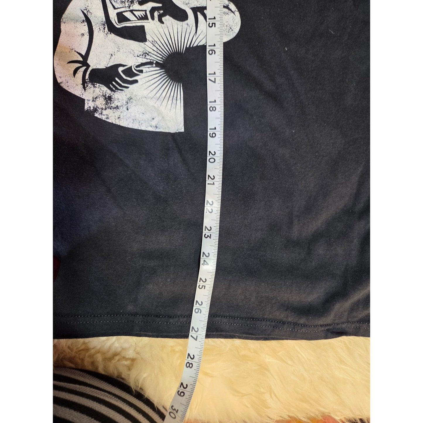 Zero Flux Given Welding Graphic T-shirt Black Jersey Size Large