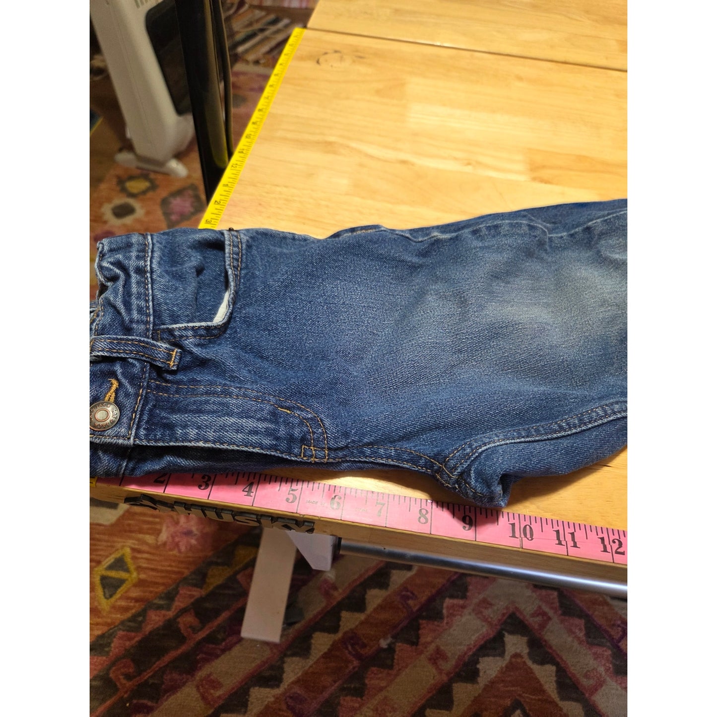 Cat and Jack relaxed stretch jeans size 12 adjustable waist kids