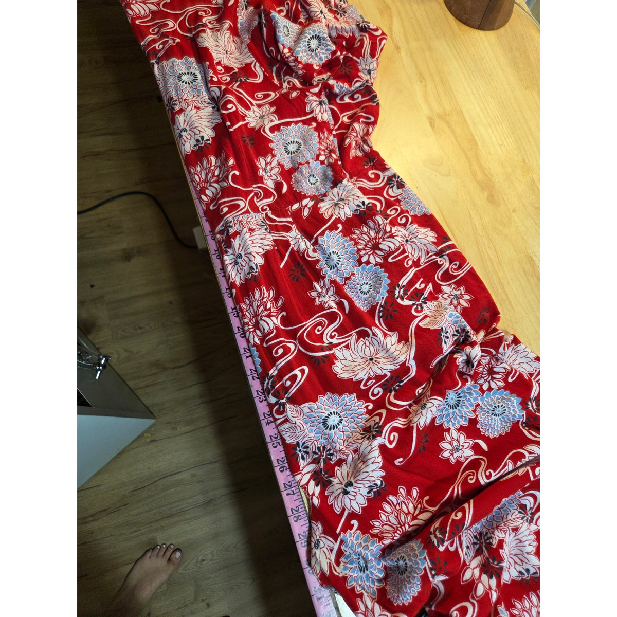 Bedford Fair petite large red floral print short sleeve collared button jumpsuit