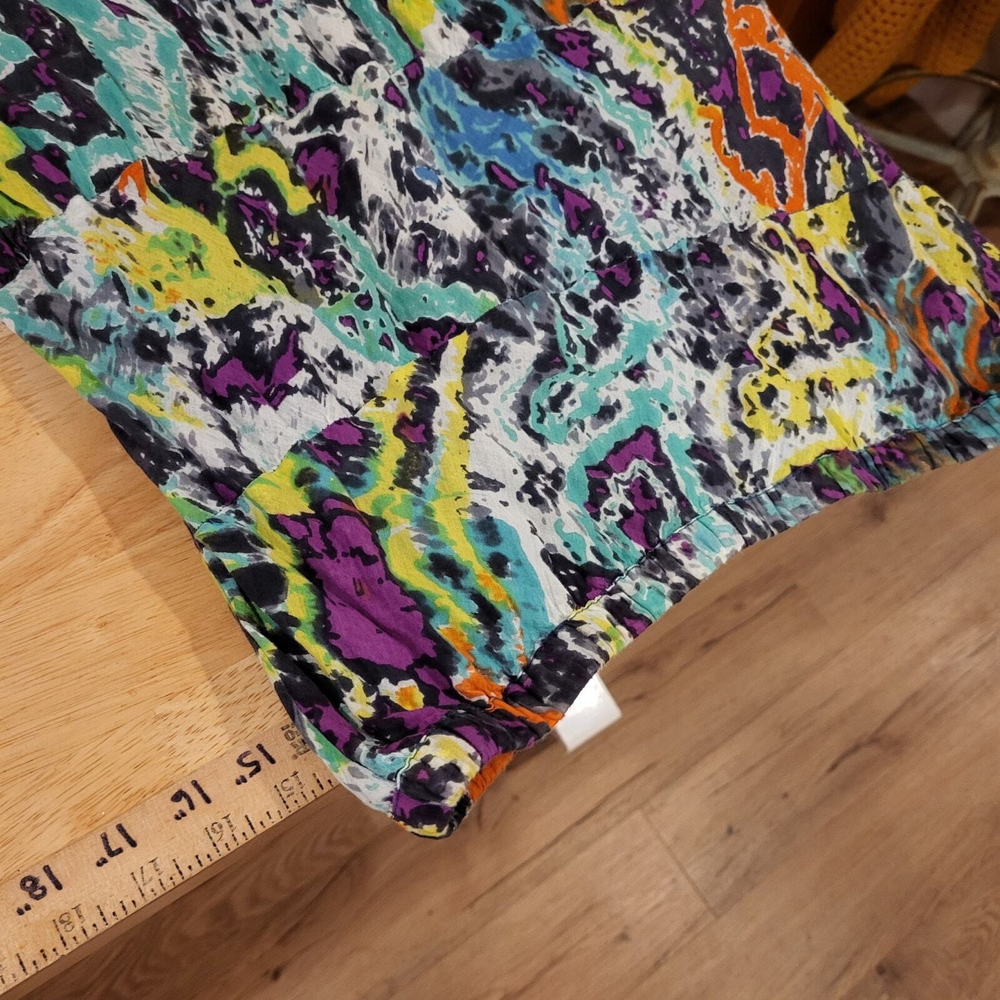 Lot of 2 Hippie Skirts Cotton Peasent Elastic Waist Long Bohemian Medium