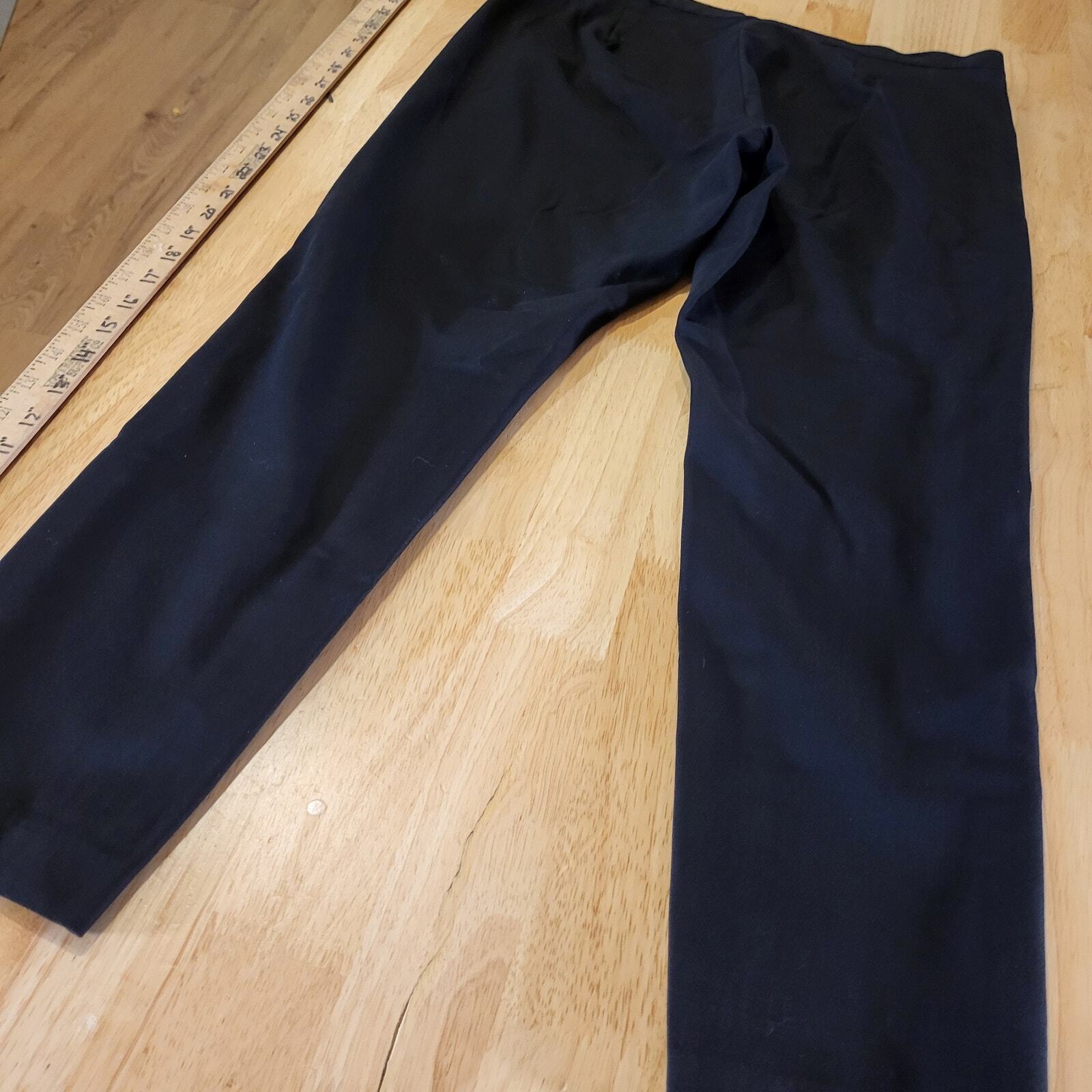 Banana Republic Devon Black High Rise Fitted Through Leg Ankle Slimming Stretch 