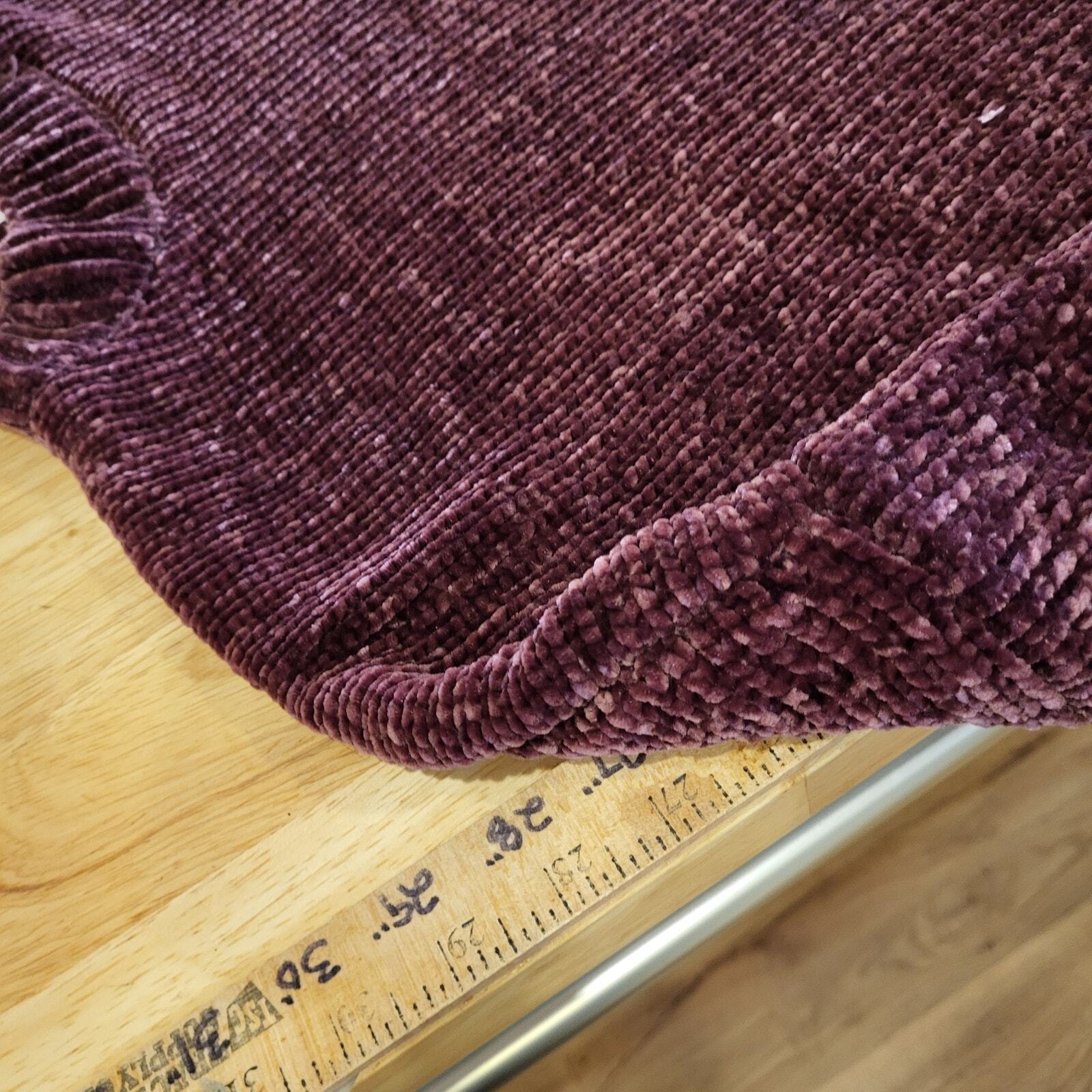 Purple Chenille Knit Sweater Zenana Outfitters XL Soft Lush Oversized 