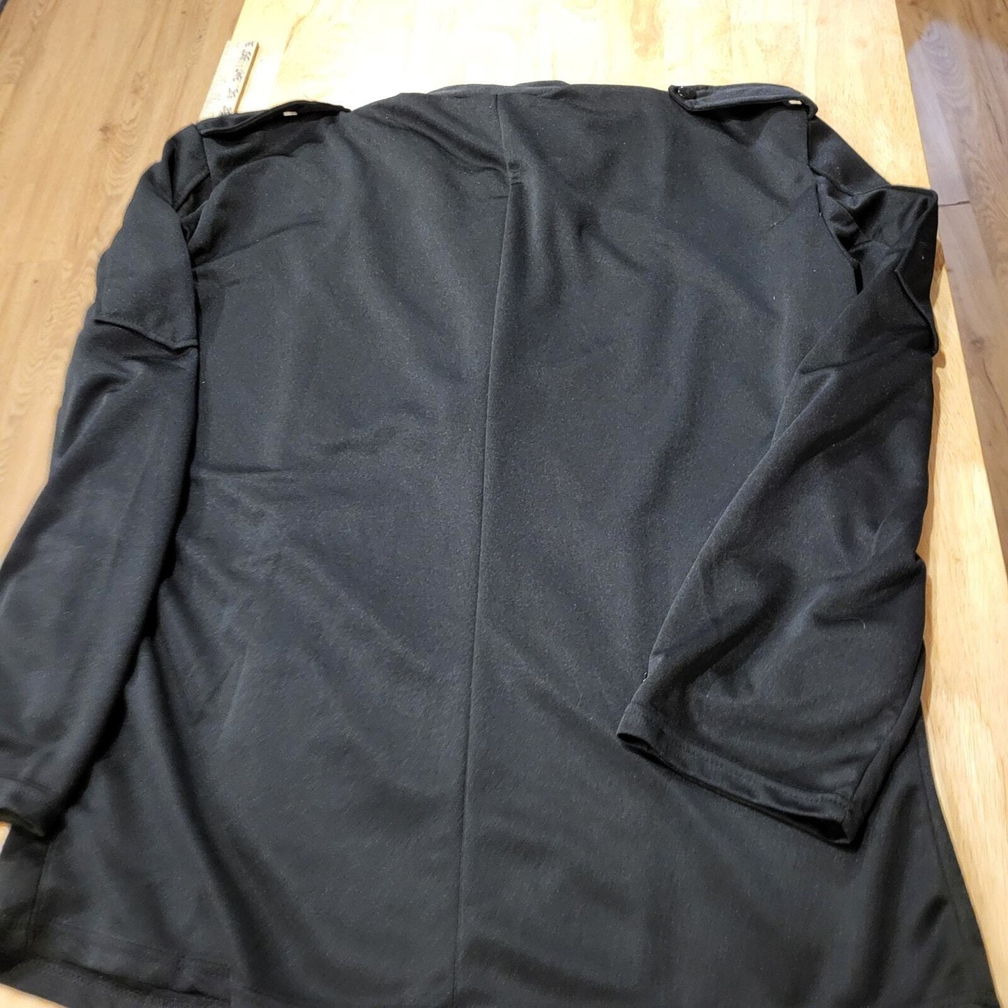 Green Hornet Costume Top Black Button Polyester Adult Medium/Large Halloween