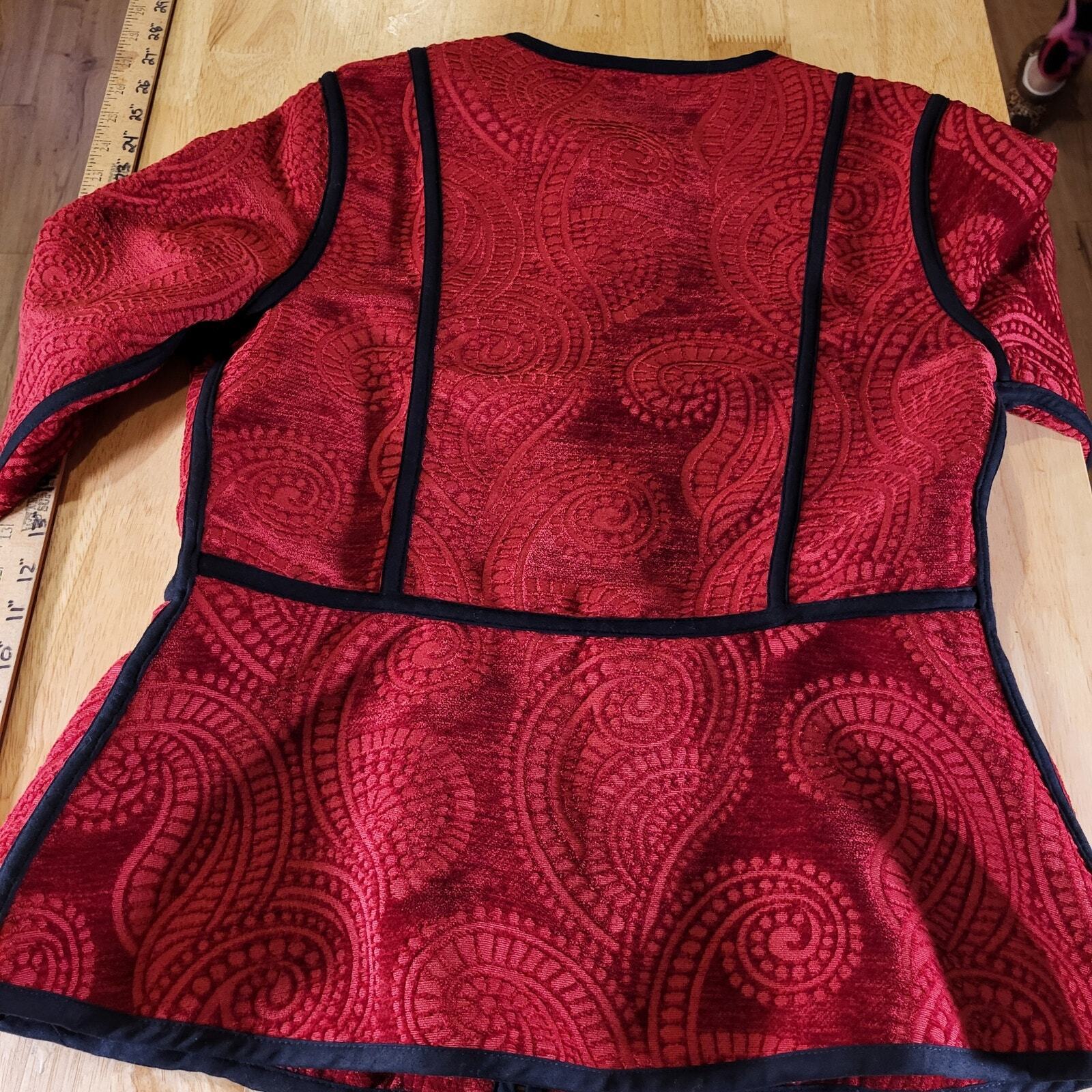 Trimdin Firenze Collection Scarlet Made In USA Medium Reversable 