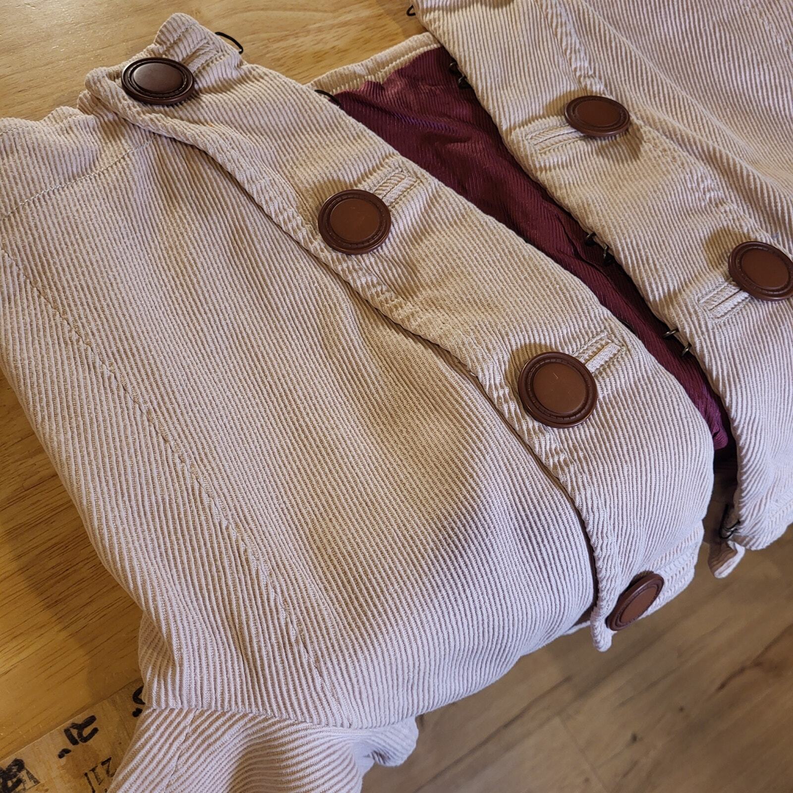 Marc Jacobs Pink Corduroy Coat Button Collared xs