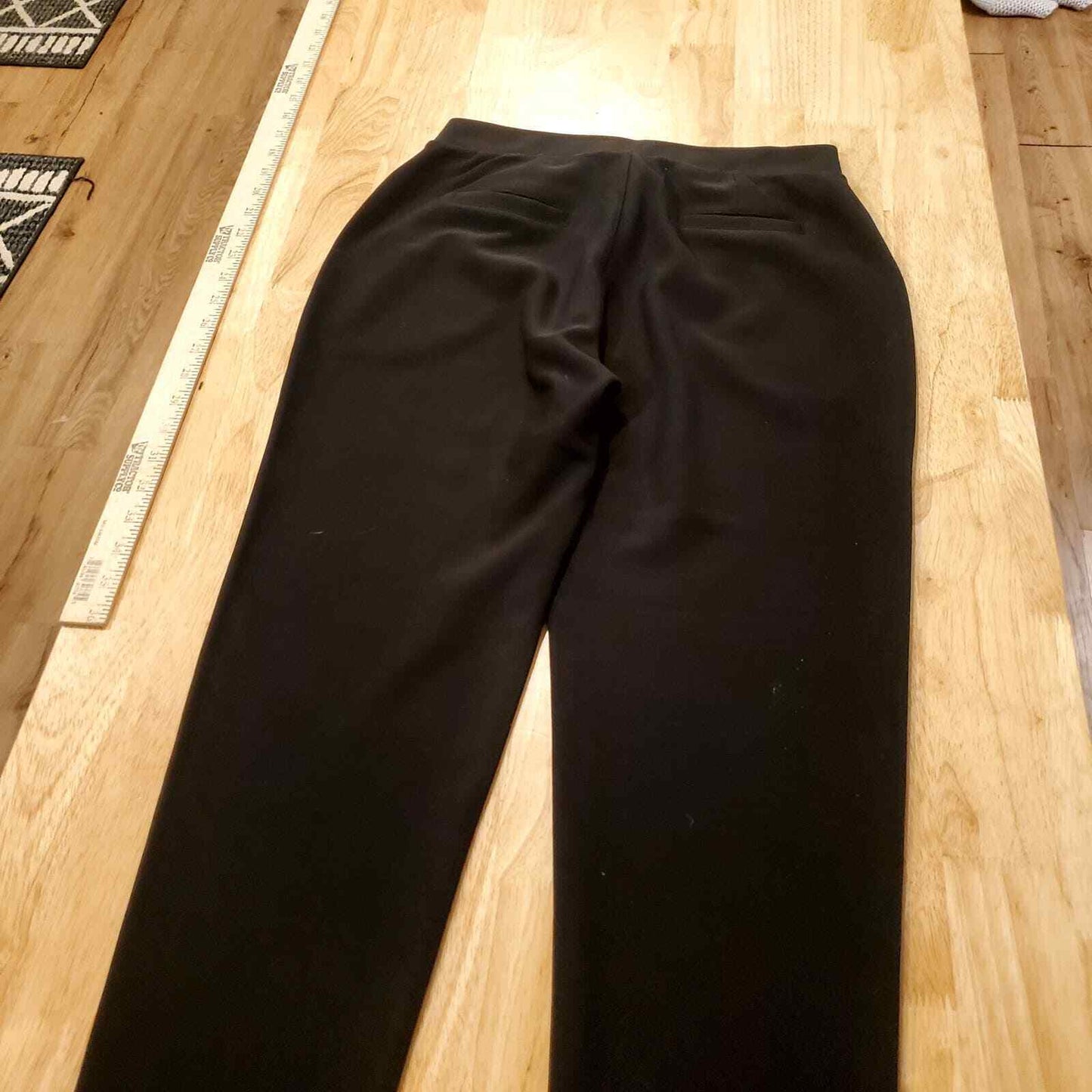 Black Indero Cigarette Pant With Unique Pocket Detail Stretch S/M