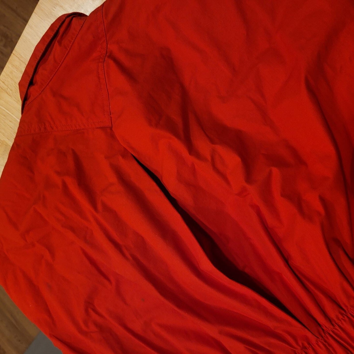 Vintage Red Saint Germain Paris Jumpsuit Elastic Waist Zip 28"-38" Waist