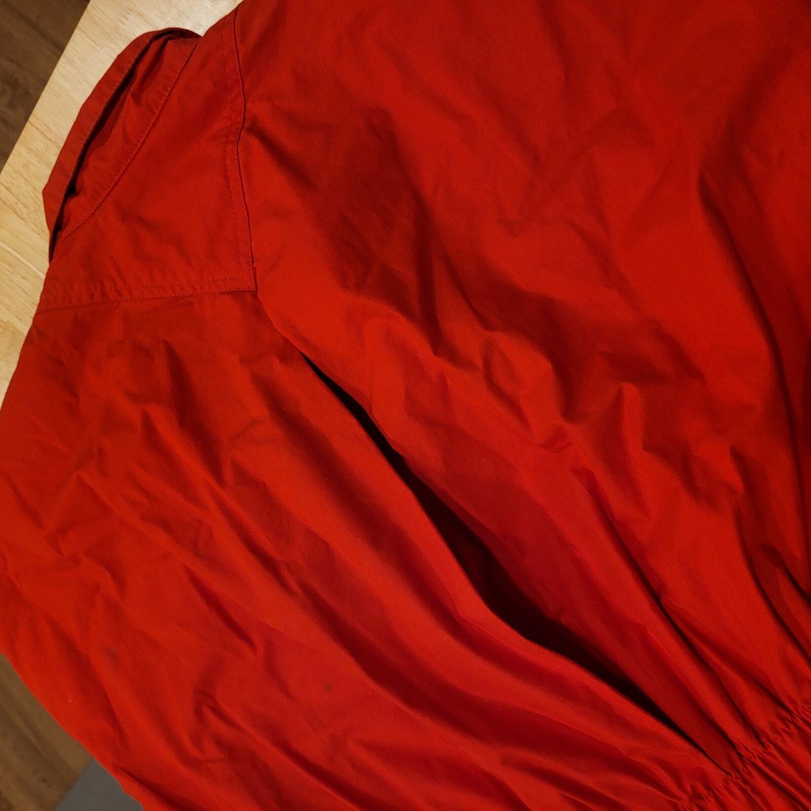 Vintage Red Saint Germain Paris Jumpsuit Elastic Waist Zip 28"-38" Waist