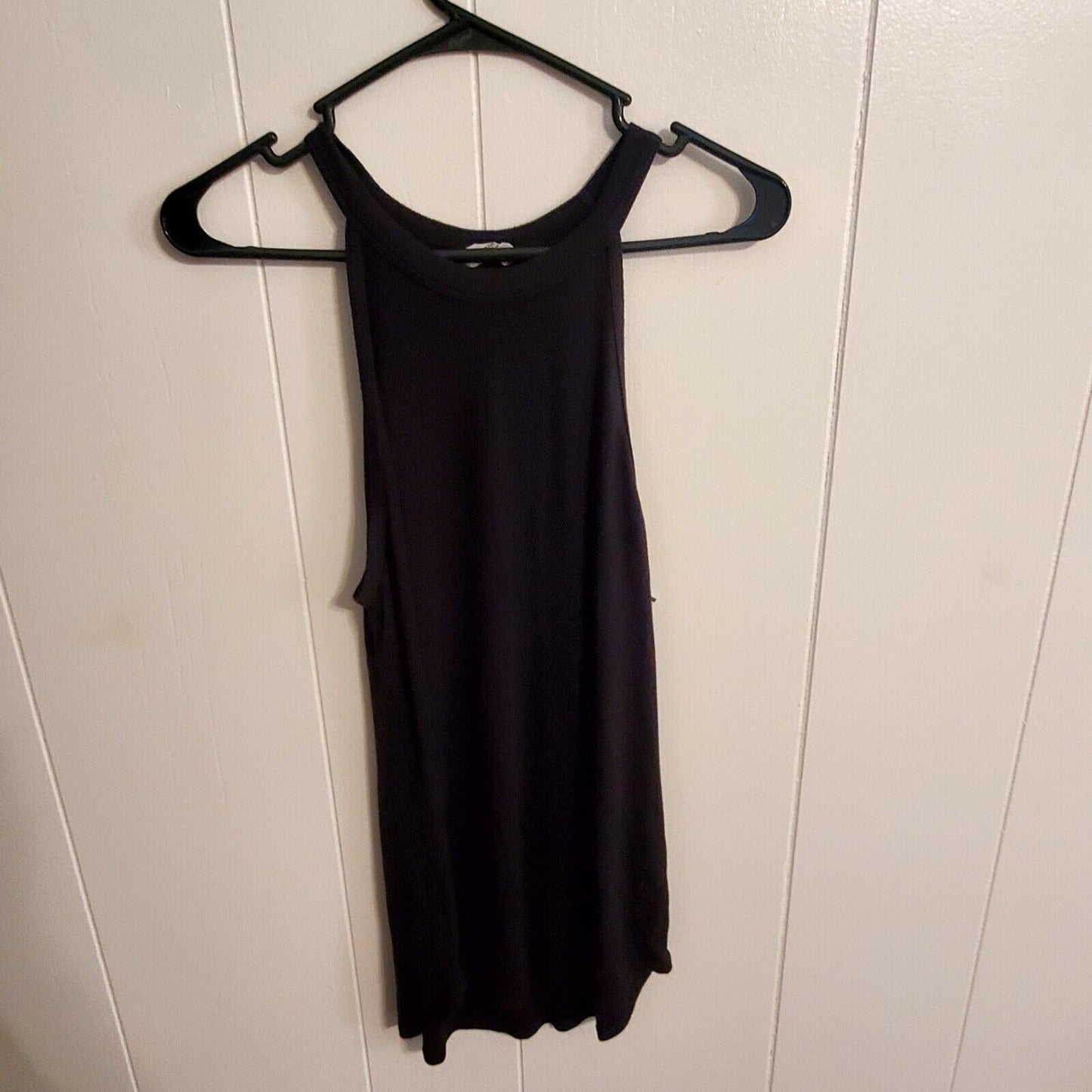 Black Athleta Strappy Knit Tank Siz Medium