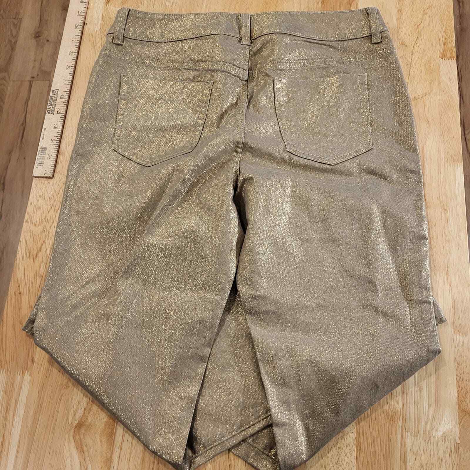 34" Waist Gold Denim Jeans Straight Leg 30" inseam