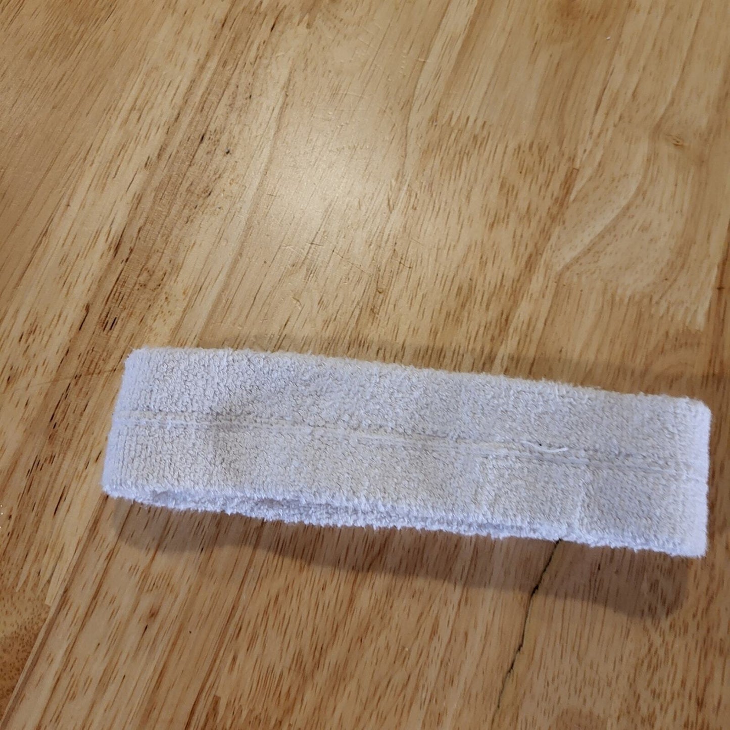 Vintage NBA Sweatband Headband White Terry