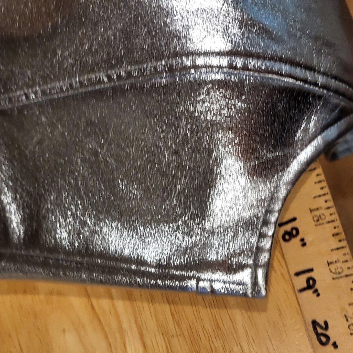 Nwt House of Harlow metallic pleather skirt & top set Large 32" Waist 19" p2p