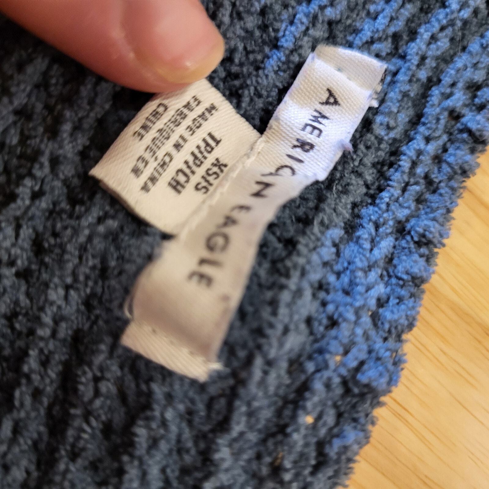 American Eagle Outfitters Turquoise Blue Chenille Oversized Sweater XS