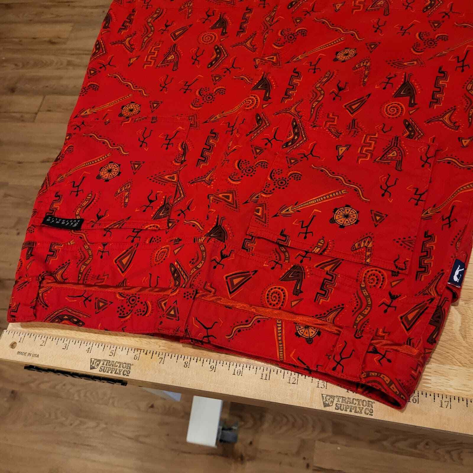 Titania Australian red printed golf skirt pocket size 10