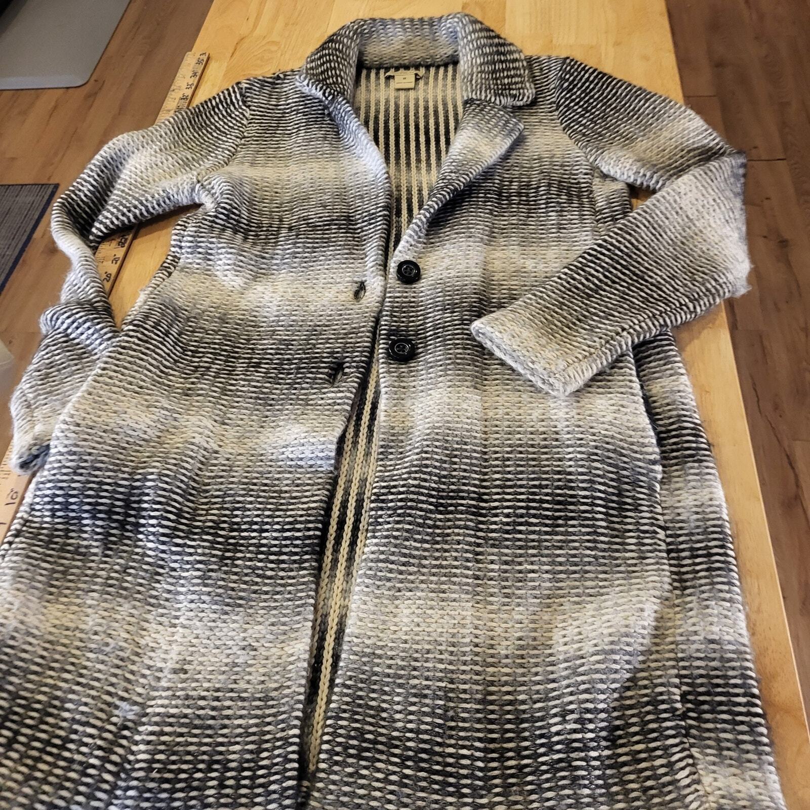 Lucky Brand Knit Trench Sweater Medium 18" Pit to Pit  32" long