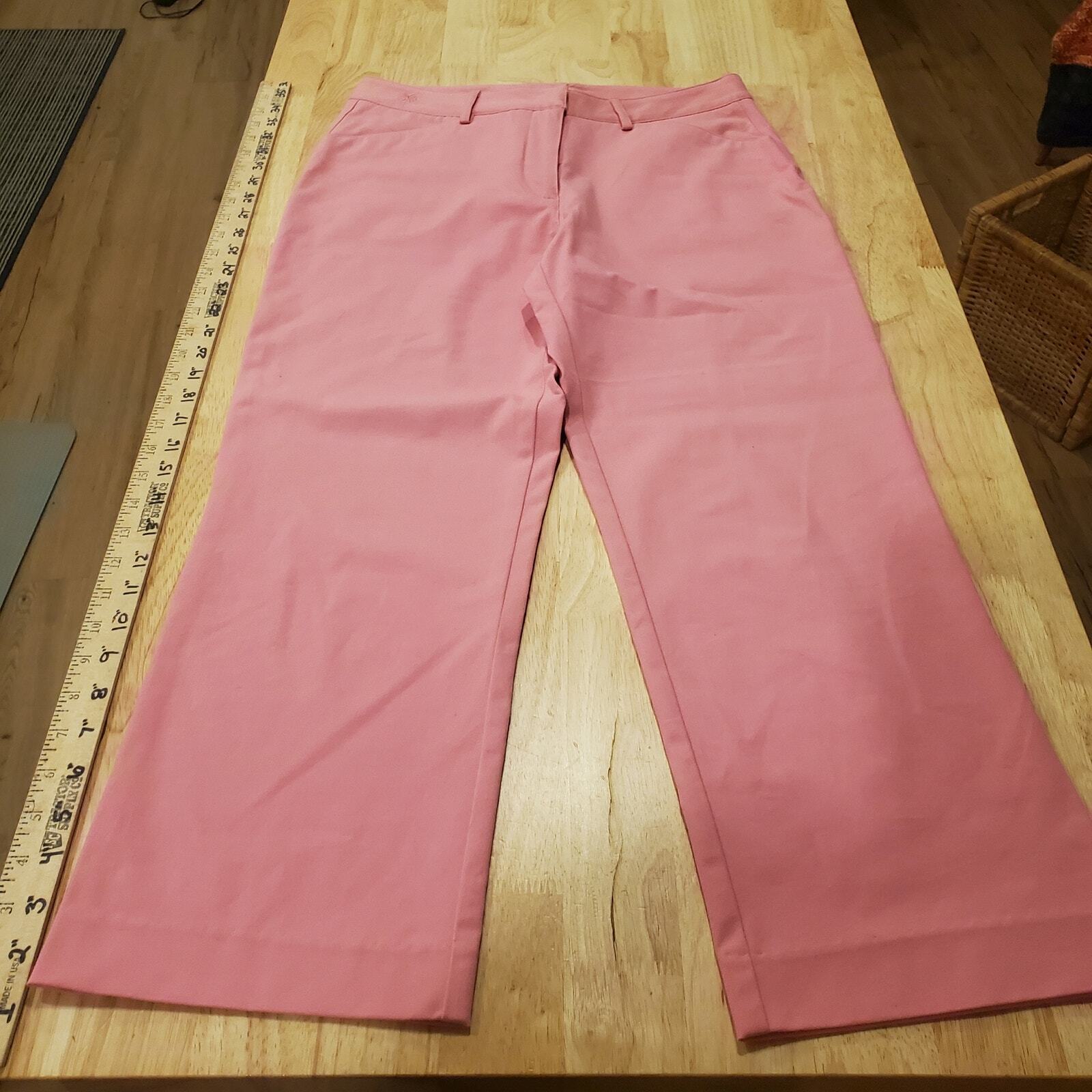 Lilly Pulitzer Pink Ankle Pants 32" Waist Size 6
