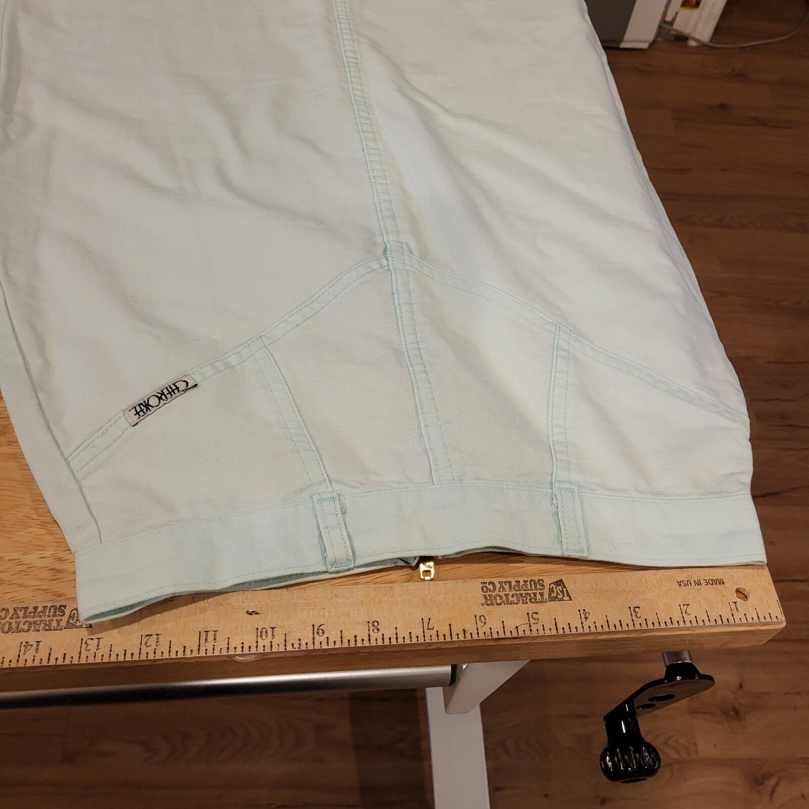Vintage Cherokee denim baby blue denim pencil skirt 26" Waist