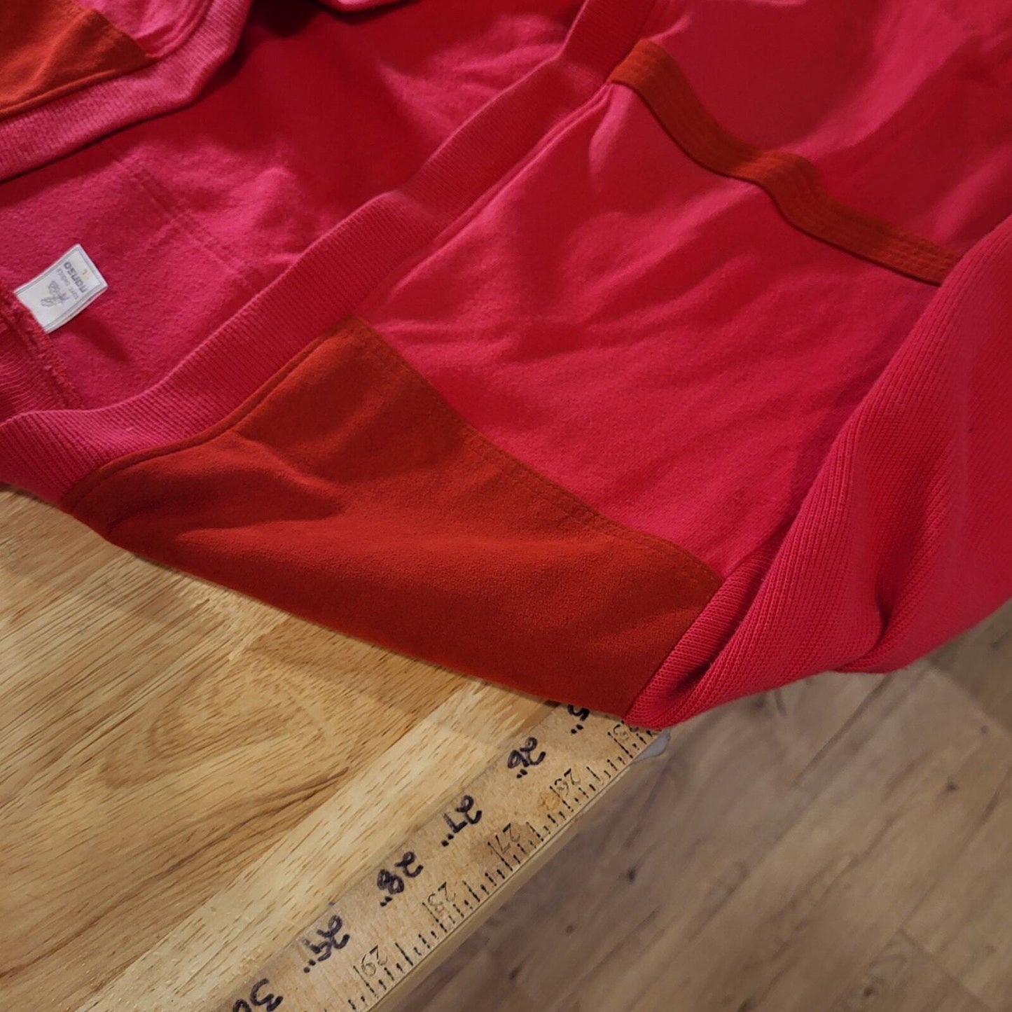 Vintage Nanso Soft Choice Red Cardigan Sweatshirt knit preppy Equestrian mod