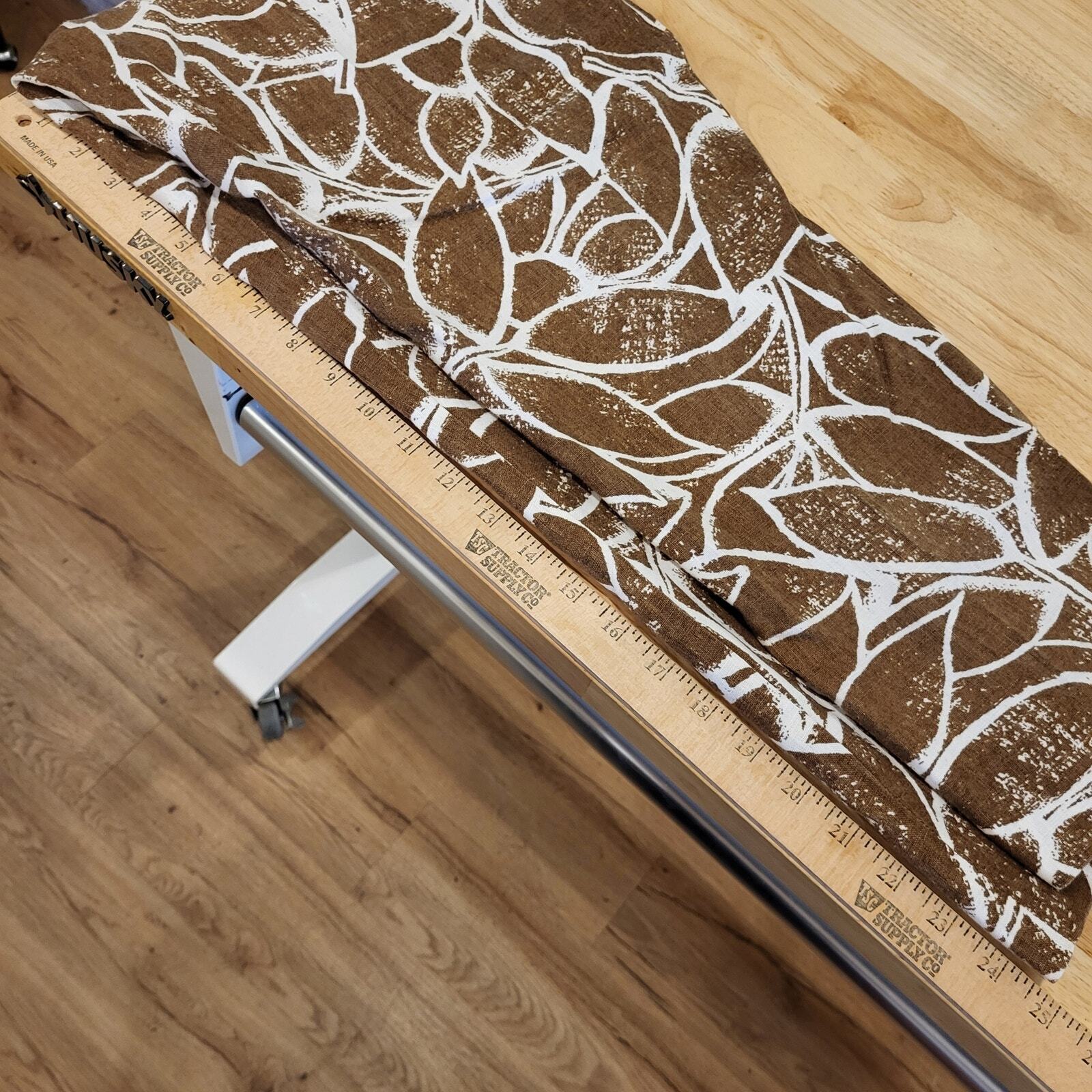 Rafaella 100% Linen Brown & White Cropped Pants