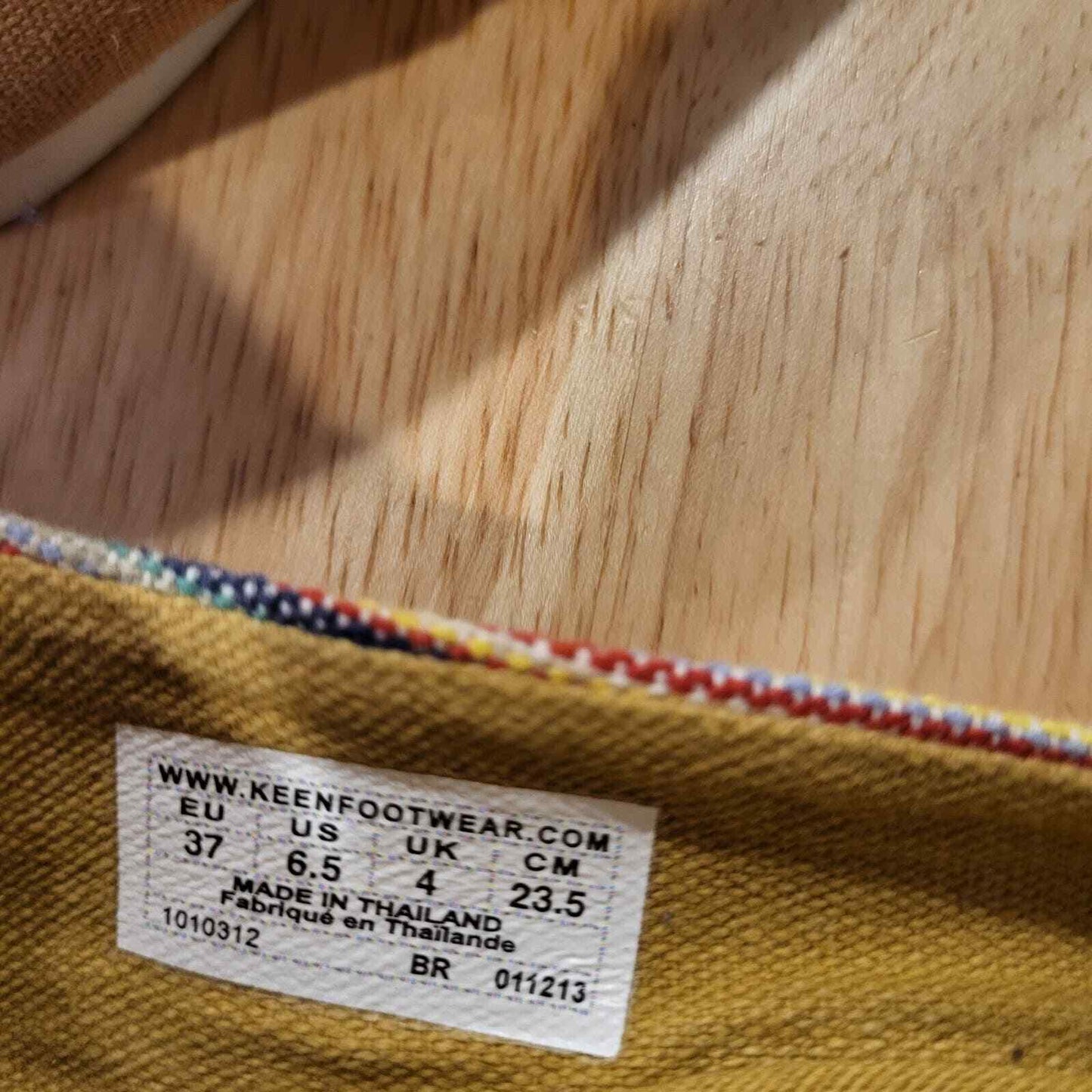 Women's Striped Cortona Keen Canvas Slide On Flats Multicolor 6.5