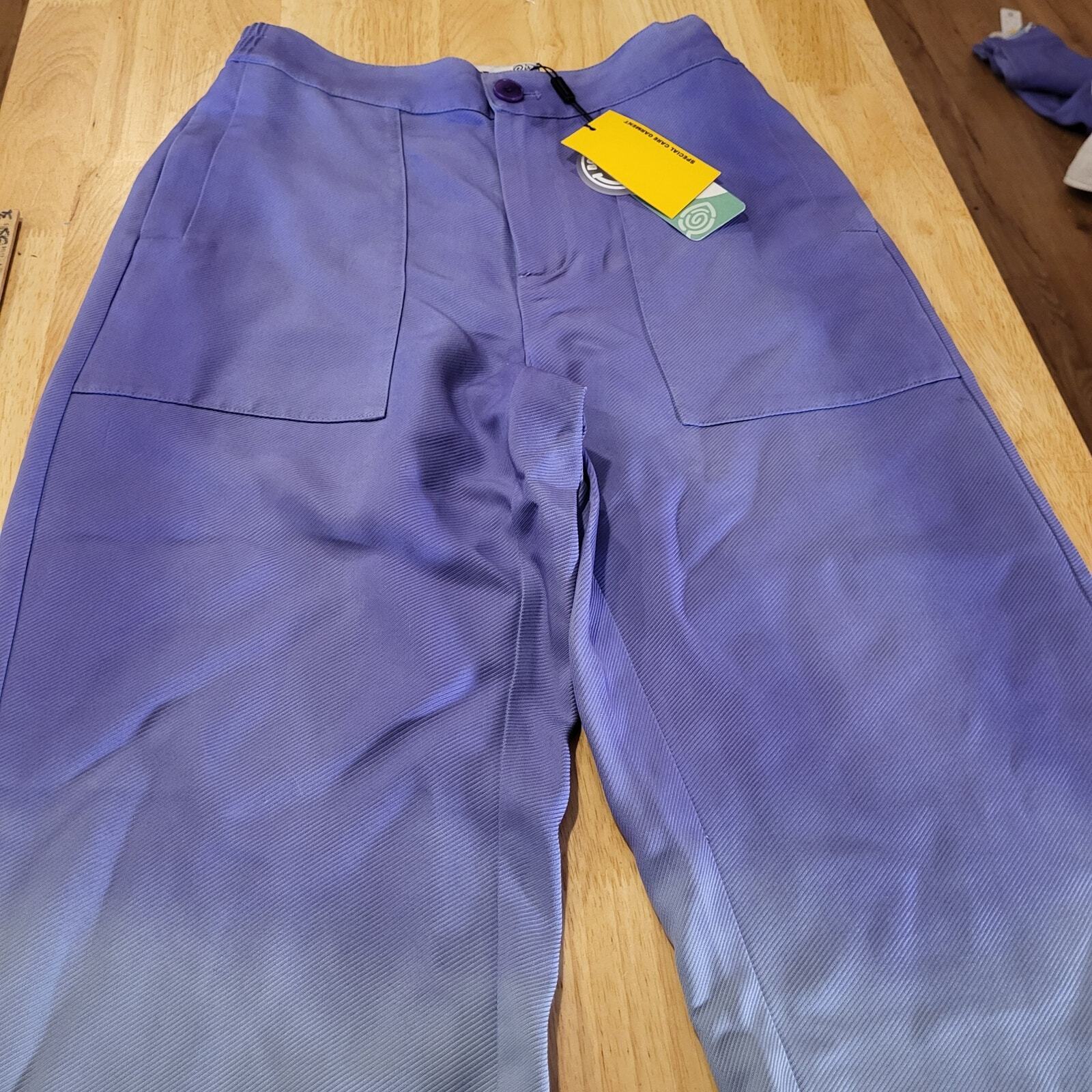 NWT Urban Outfitters x BOBBLEHAUS Purple/Blue Ombre Deadstock Tencel Twill Pants