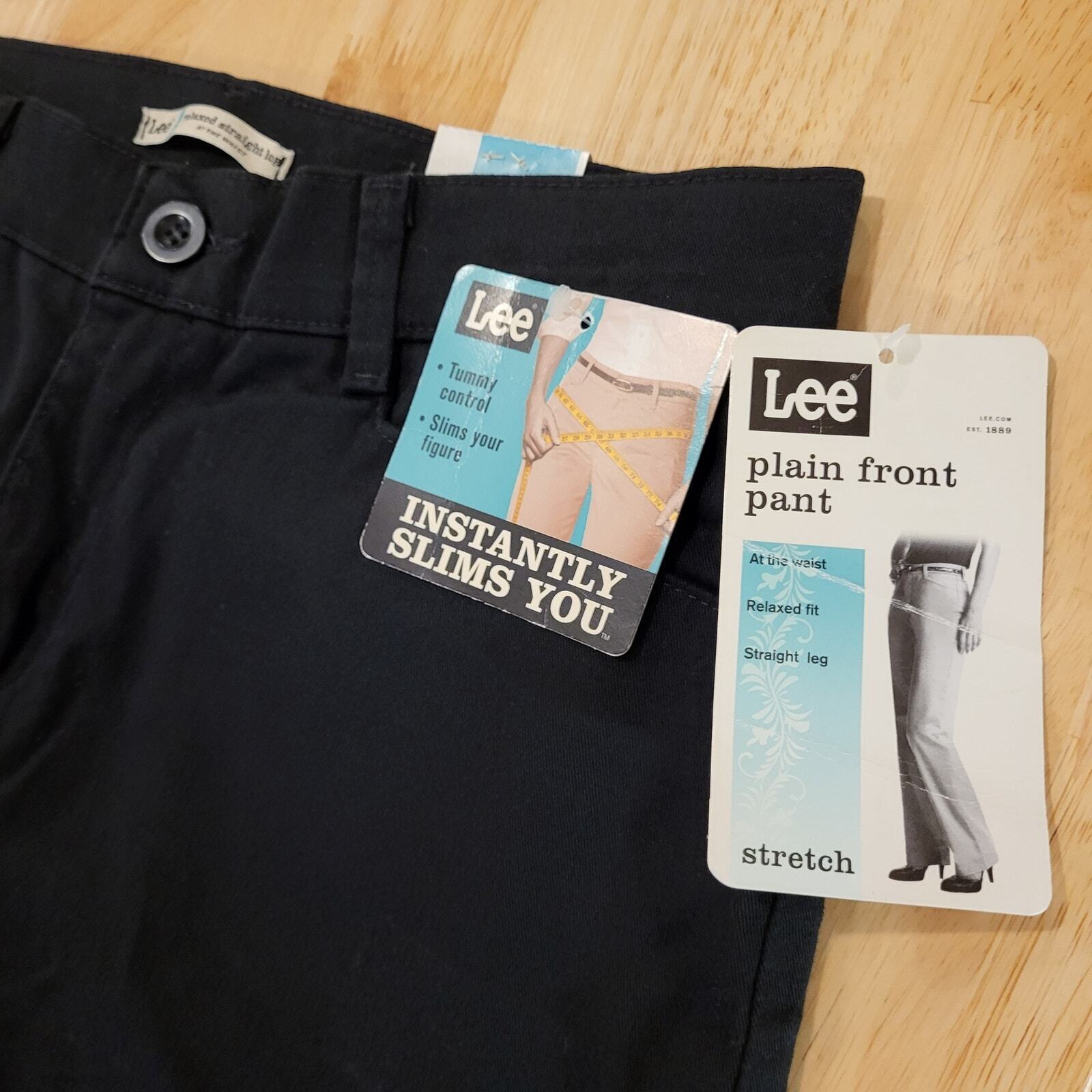 New With Tag Plain Front Stretch Vintage Lee Jeans Relaxed Straight 10/M