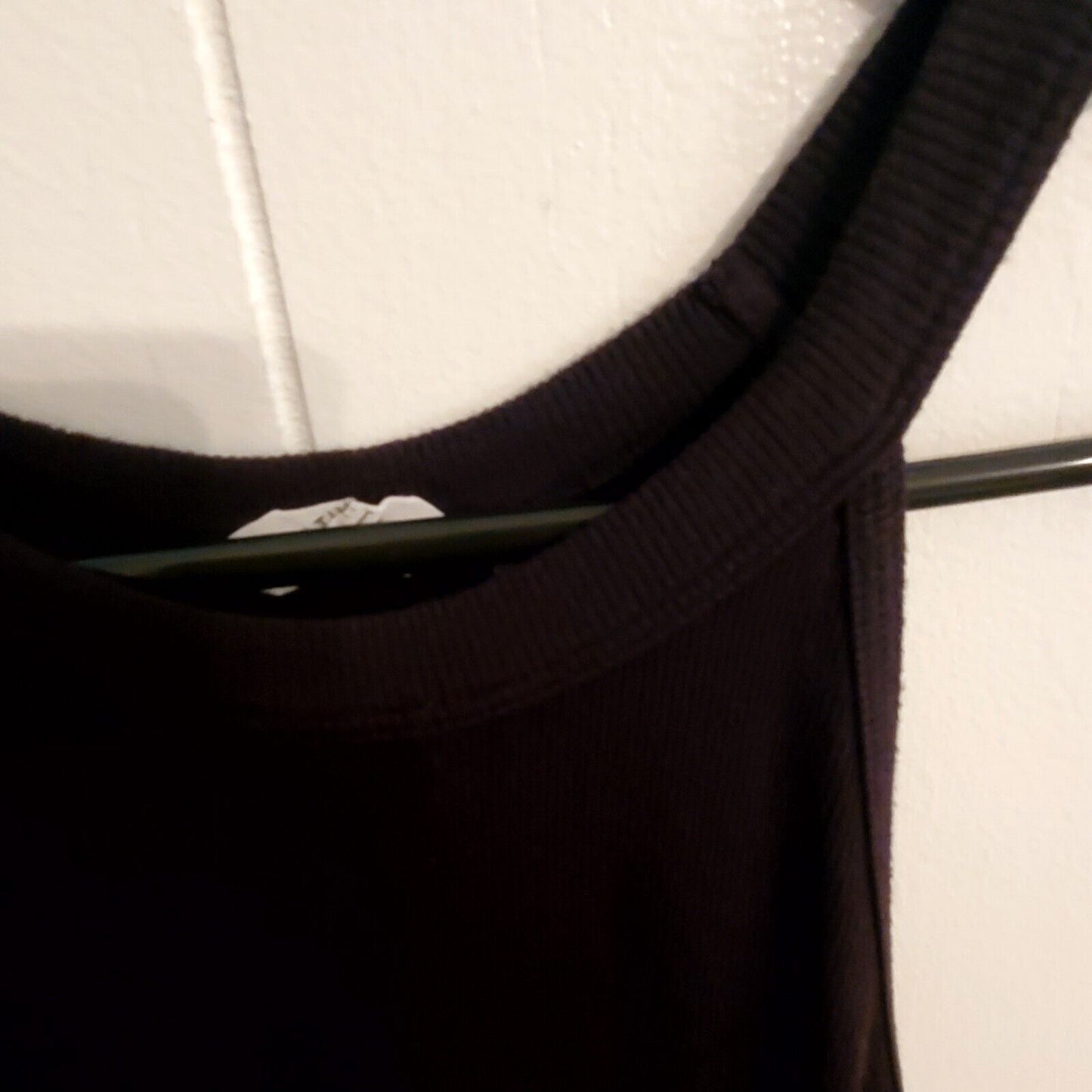 Black Athleta Strappy Knit Tank Siz Medium
