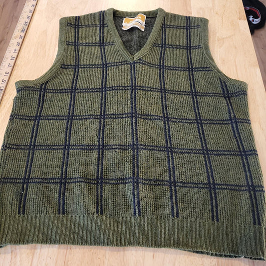 Jantzen Heather Moor 100% Pure Virgin Wool Vintage Machine Washable Vest Medium