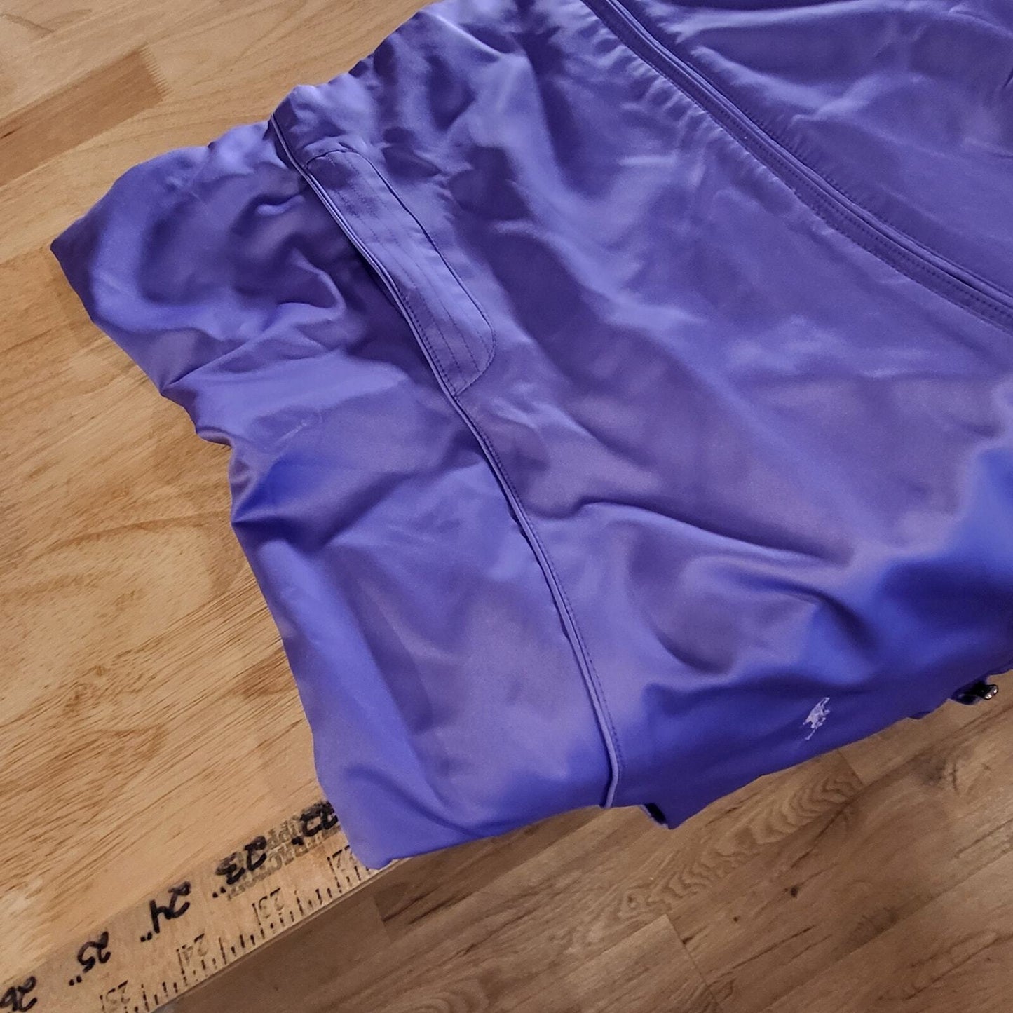 Purple Ralph Lauren Golf Zip Vest XL Pockets Breathable 22" P2P 22" Long