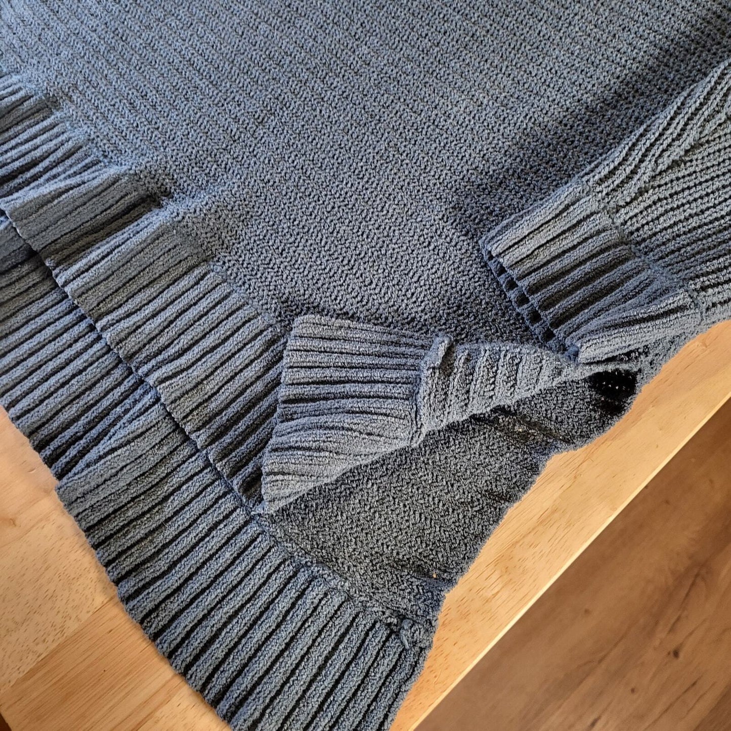 American Eagle Outfitters Turquoise Blue Chenille Oversized Sweater XS