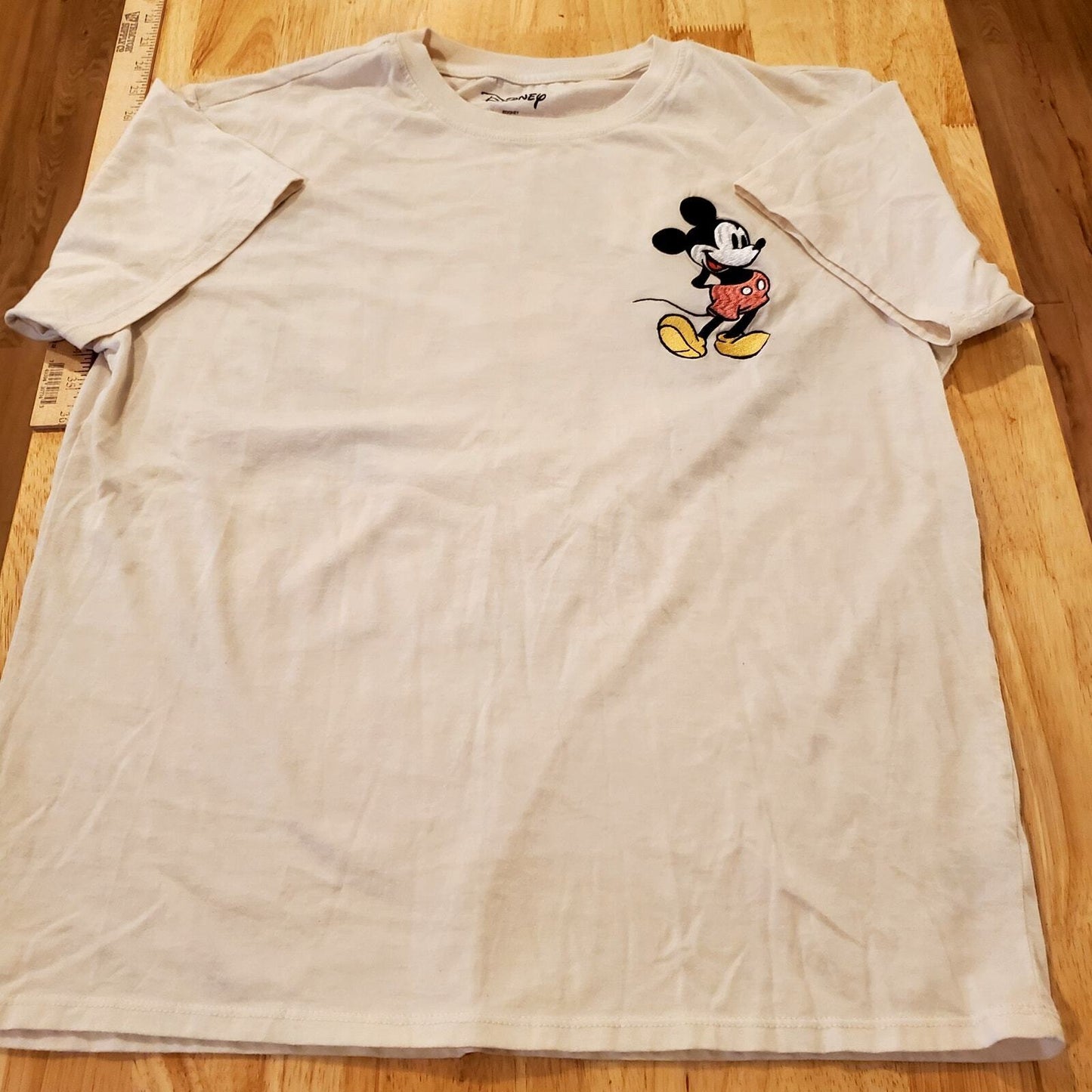 Disney Mickey Mouse Tee Cotton Blend L Keep Growing Keep Going