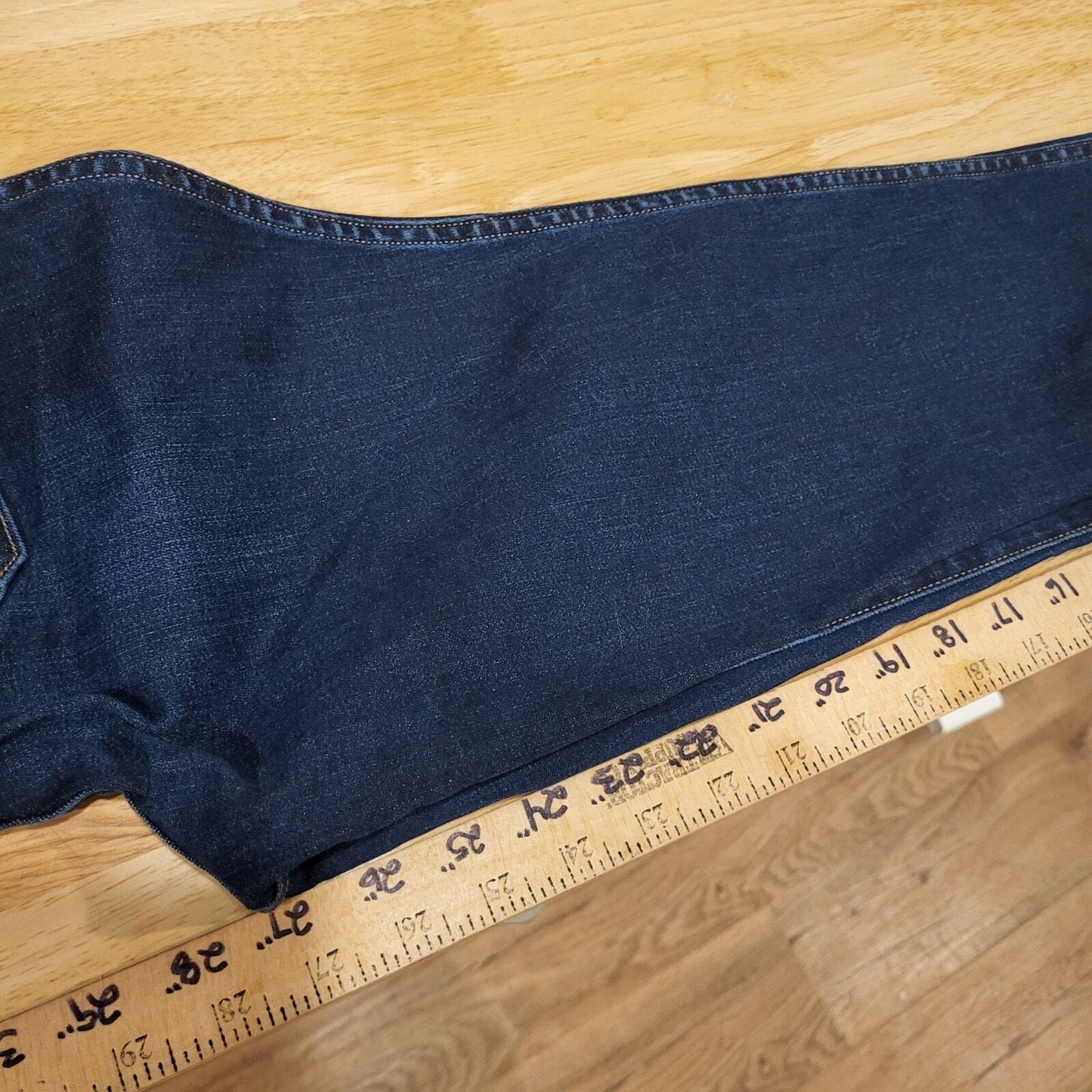 Spanx Skinny Jeans Small Medium Dark Wash Elastic Waist Slimming Compression