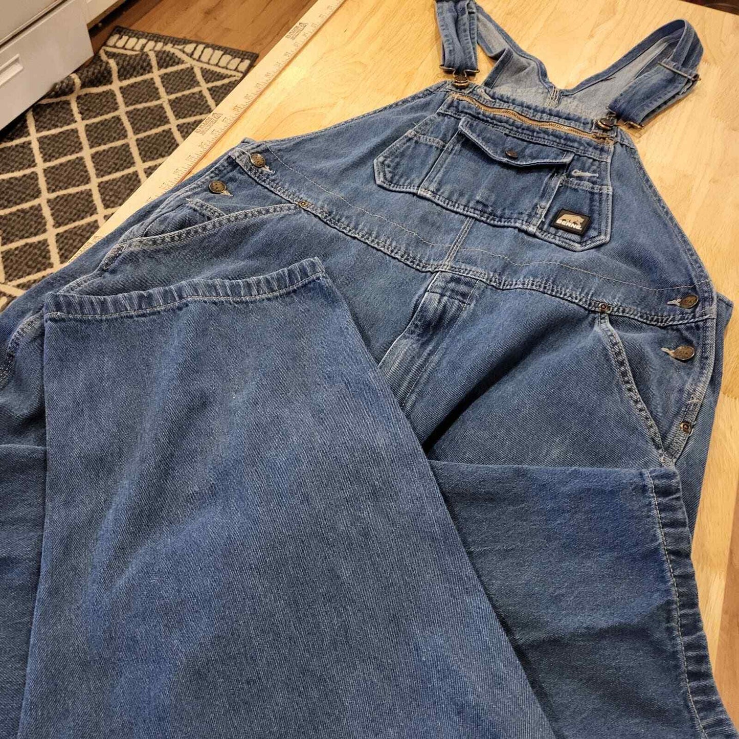 44*30 Berne Blue Denim Overalls Great Condition