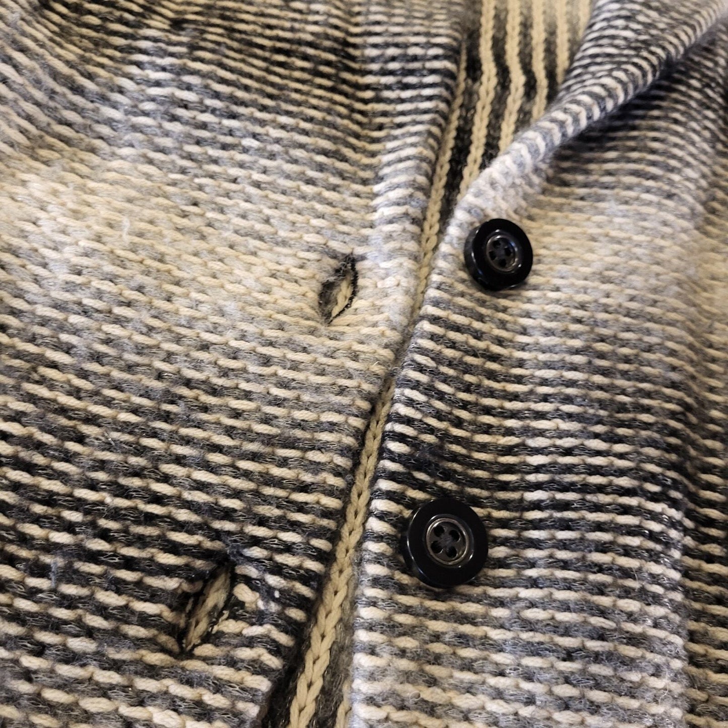Lucky Brand Knit Trench Sweater Medium 18" Pit to Pit  32" long