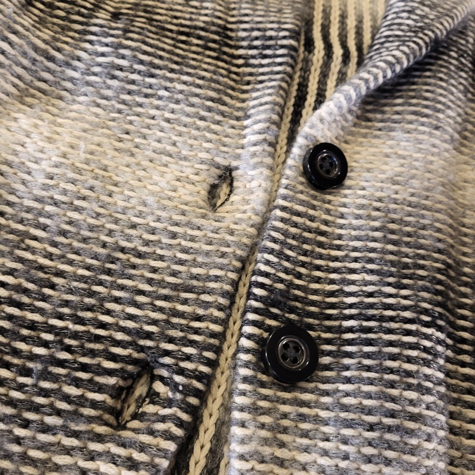 Lucky Brand Knit Trench Sweater Medium 18" Pit to Pit  32" long