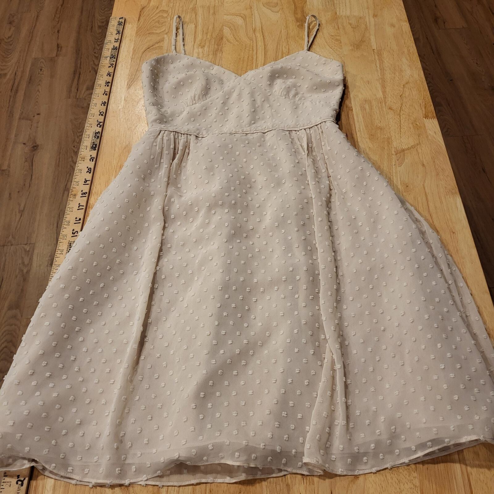 Cream J. Crew Size 0 Strappy Mini Dress  16" Pit 2 Pit  26" Waist