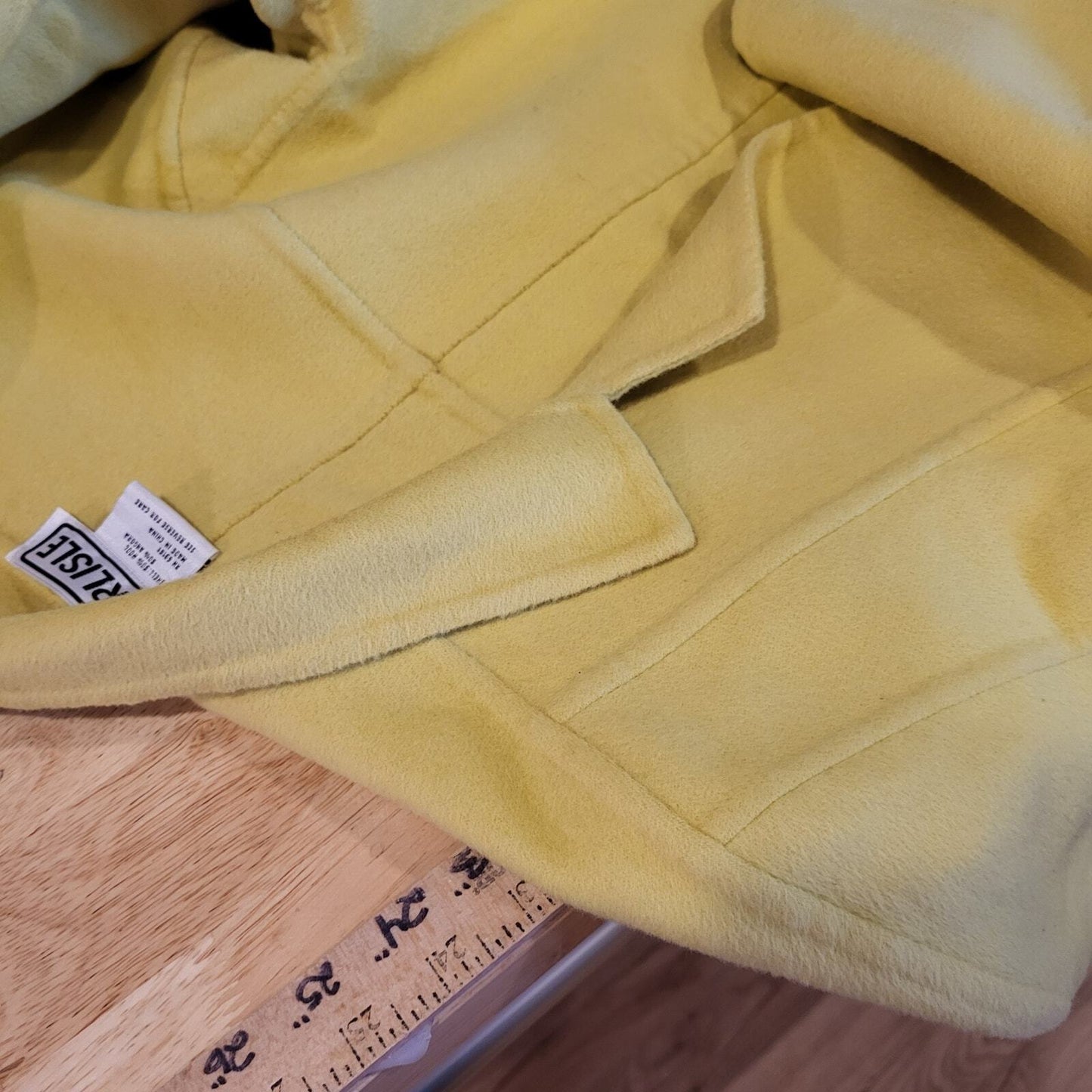 Carlisle Chartreuse Green 50% Wool 50% Angora Soft Size 4 Coat