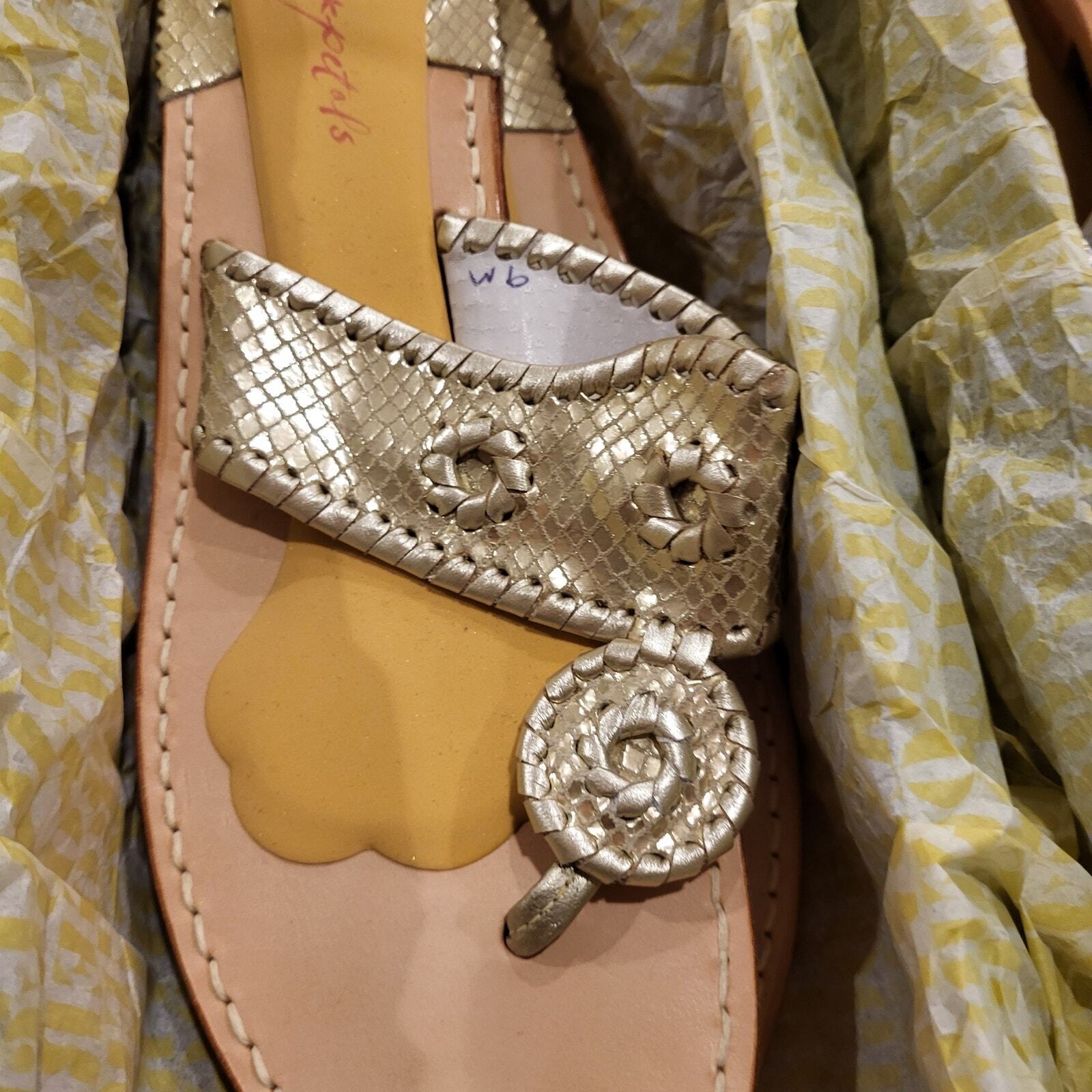 Lot of 3 Pairs of Ladies Foot Petals Sandals Metallic Disc Design 9M  Lite Ware