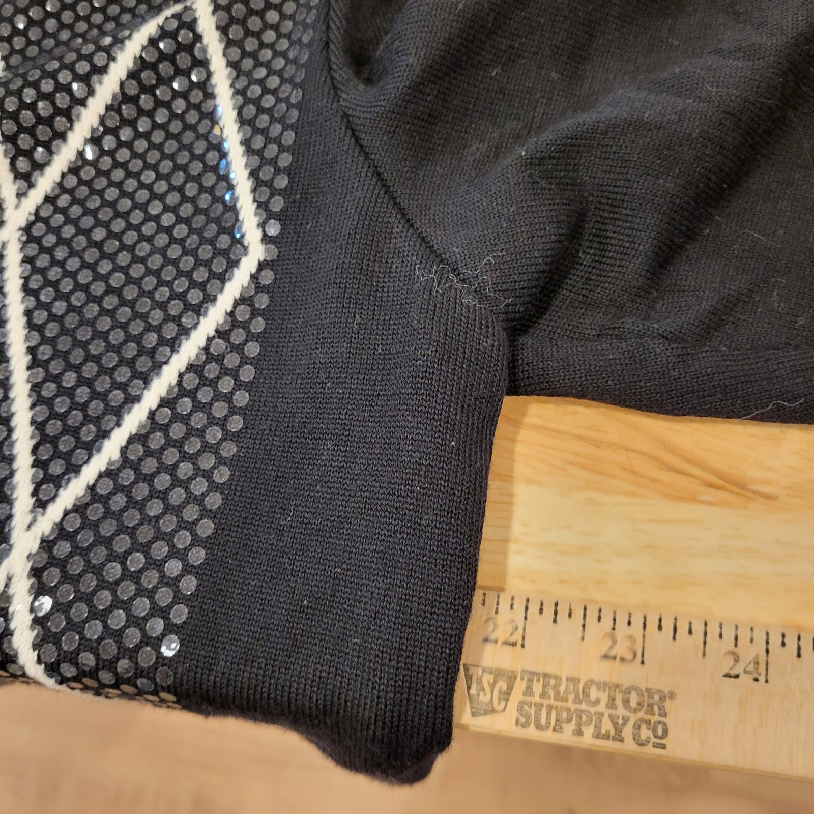 Stizzoli Made in Italy Wool Houndstooth Geometric Black and White Cardigan