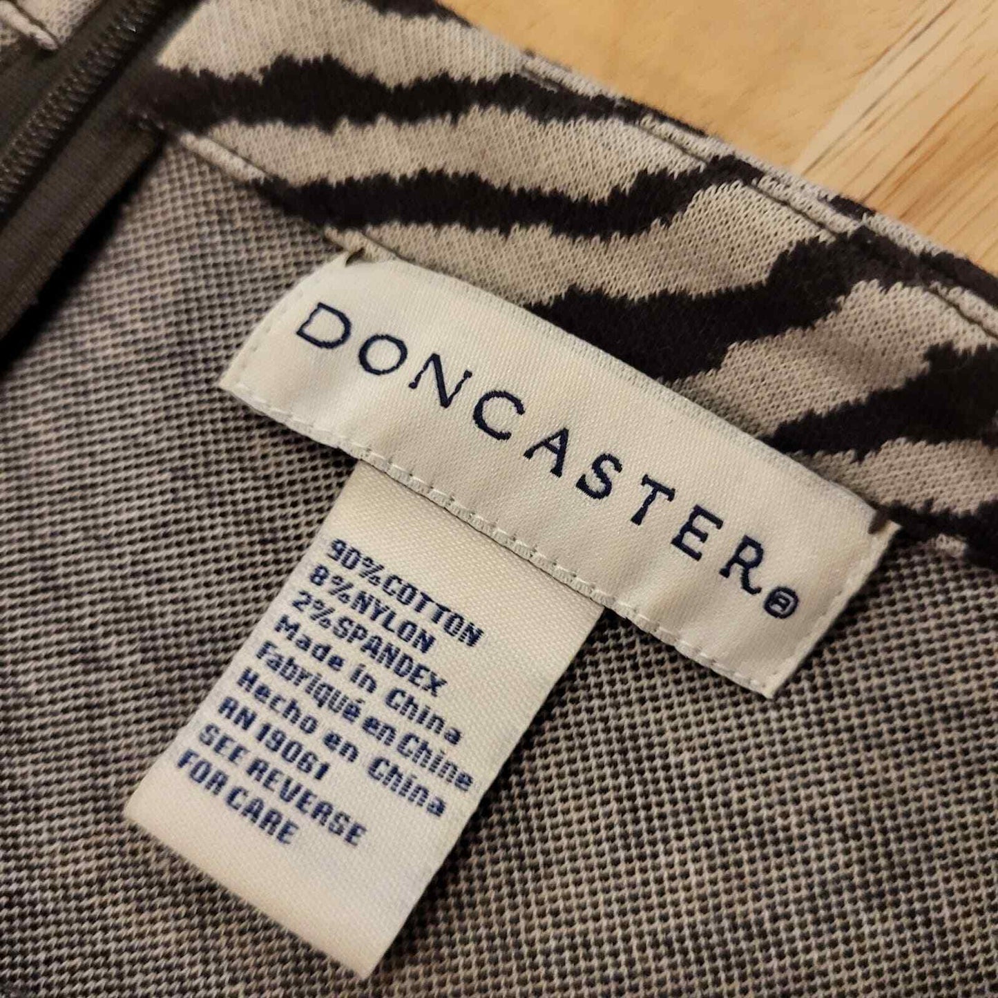 Animal Print Knit Doncaster Maxi Dress  3/4 Sleeve 23" pit to pit