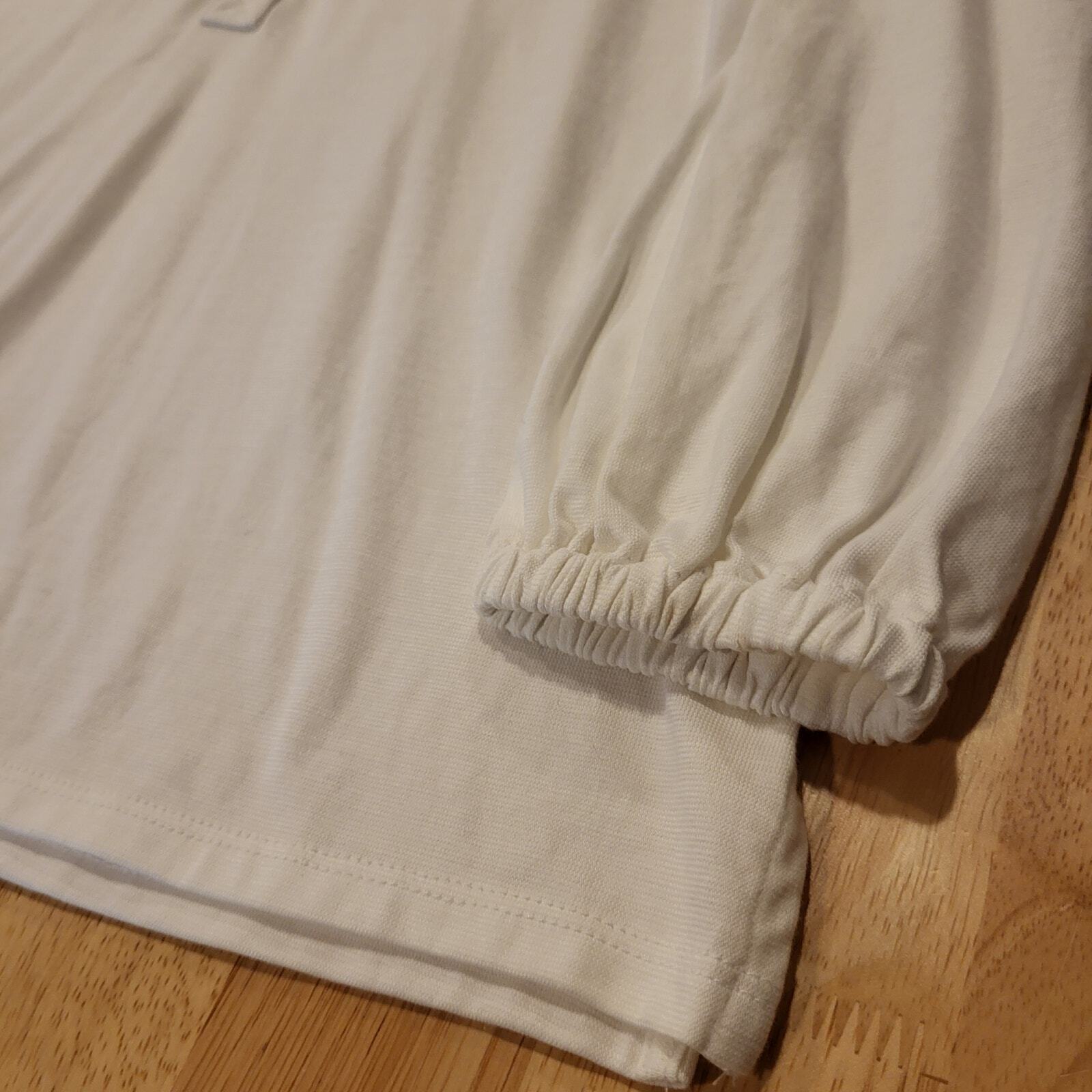 Lilly Pulitzer Jersey Long Sleeve Notch Collar Gold Button Long Sleeve Top XS