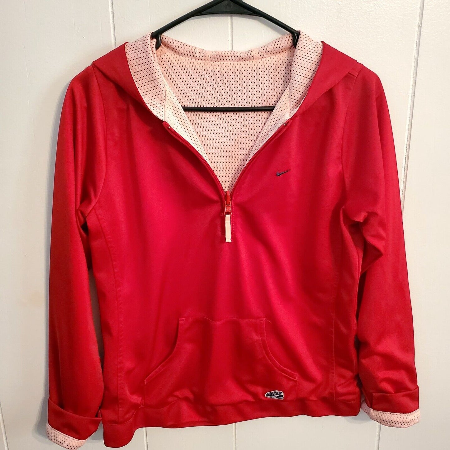 Nike Pink & Red Reversible Zip Front #82 Track & Field Jacket Running 