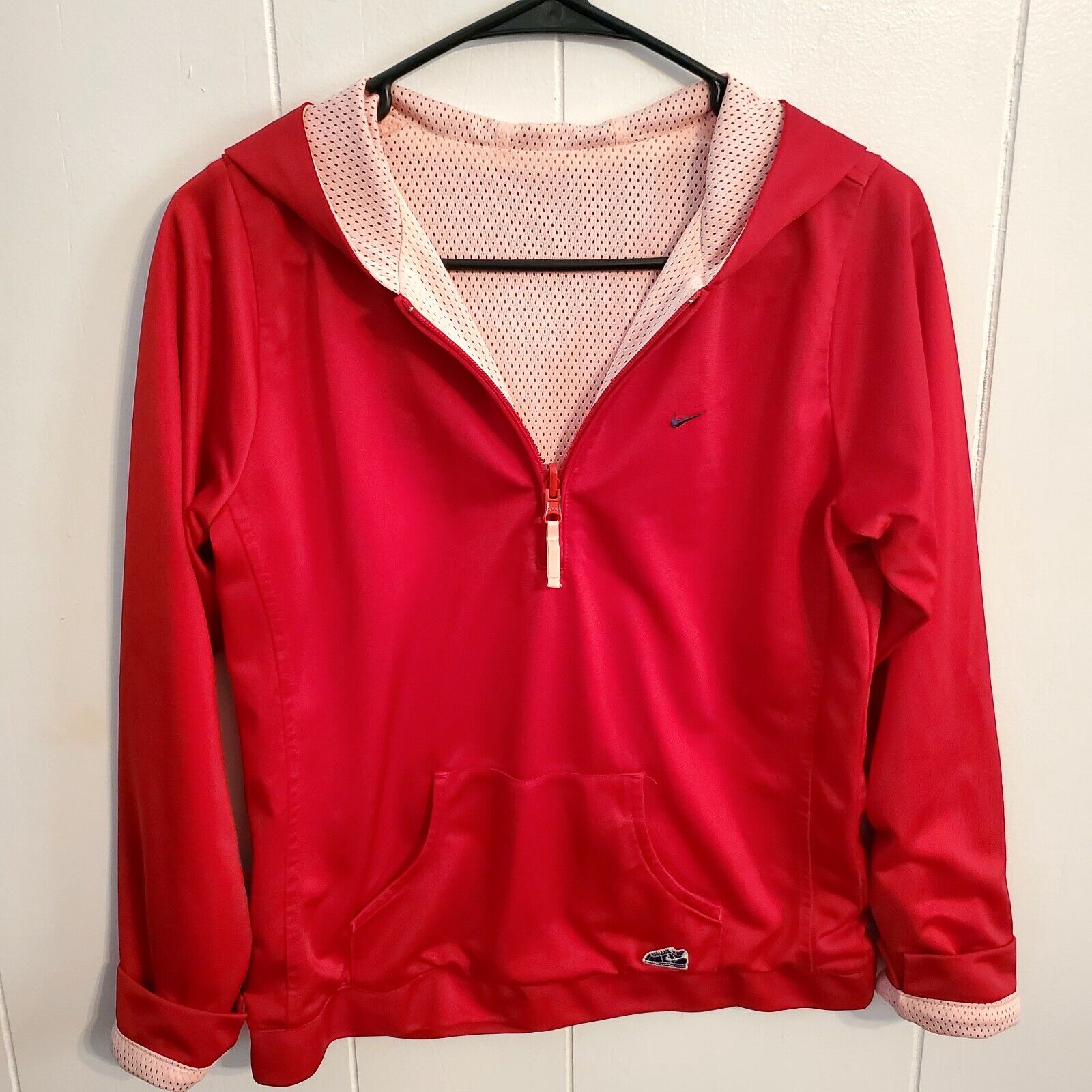 Nike Pink & Red Reversible Zip Front #82 Track & Field Jacket Running 