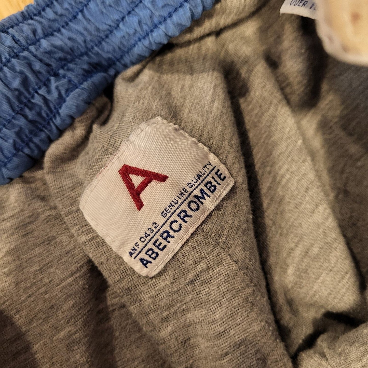 Vintage Abercrombie & Fitch Blue Breakaway Snap Windbreaker Jersey Lined Pants S