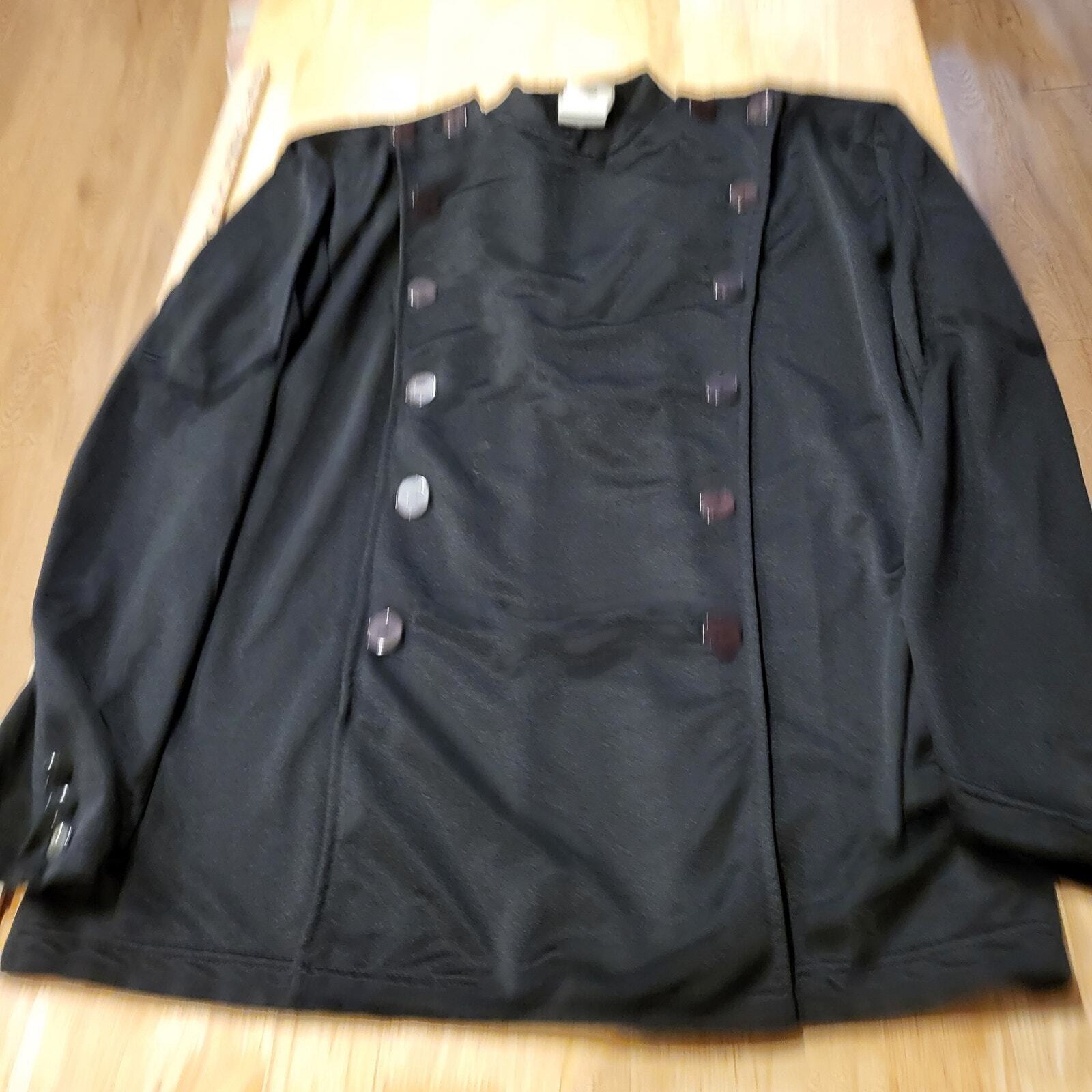 Green Hornet Costume Top Black Button Polyester Adult Medium/Large Halloween