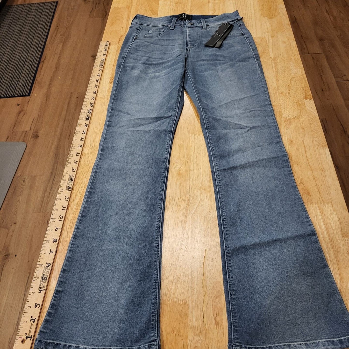 NWT G By Giuliana Denim Jeans Medium Wash Rayon Cotton Blend Small 28" Waist