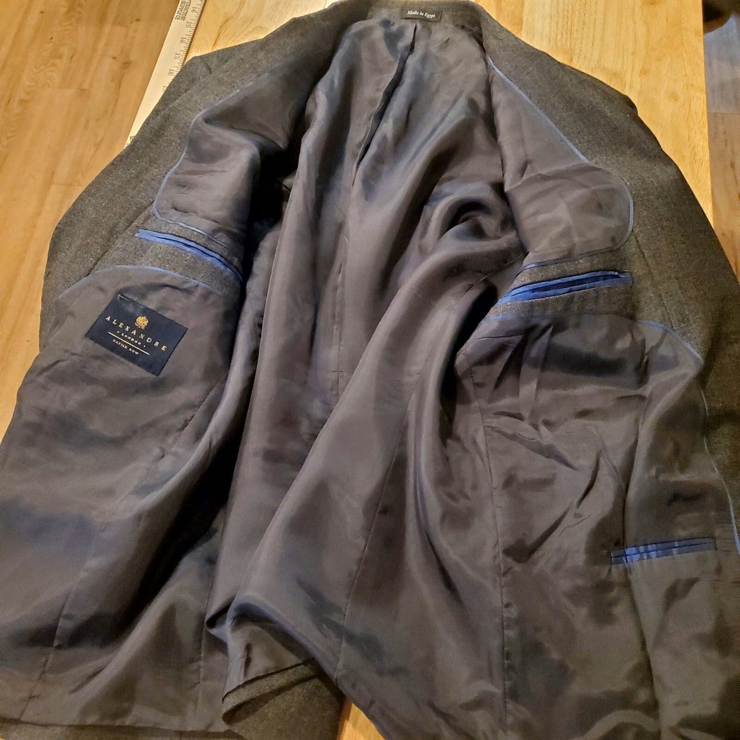 Alexandre London Savile Row Suit Jacket 22" pit to pit 30" shoulder to hem